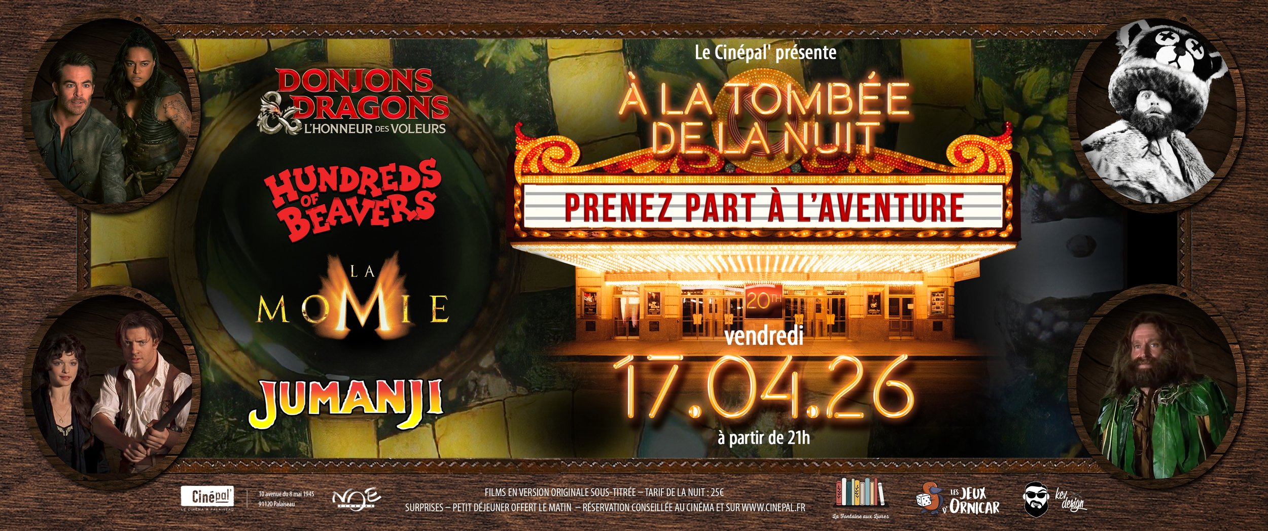 A LA TOMBEE DE LA NUIT 20TH : PRENEZ PART A L'AVENTURE