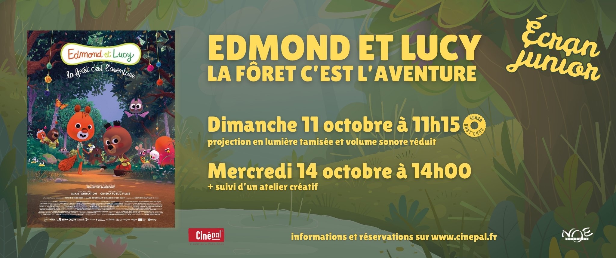 LA RENTRÉE DES ÉCRANS JUNIOR : EDMOND ET LUCY, LA FÔRET C'EST L'AVENTURE