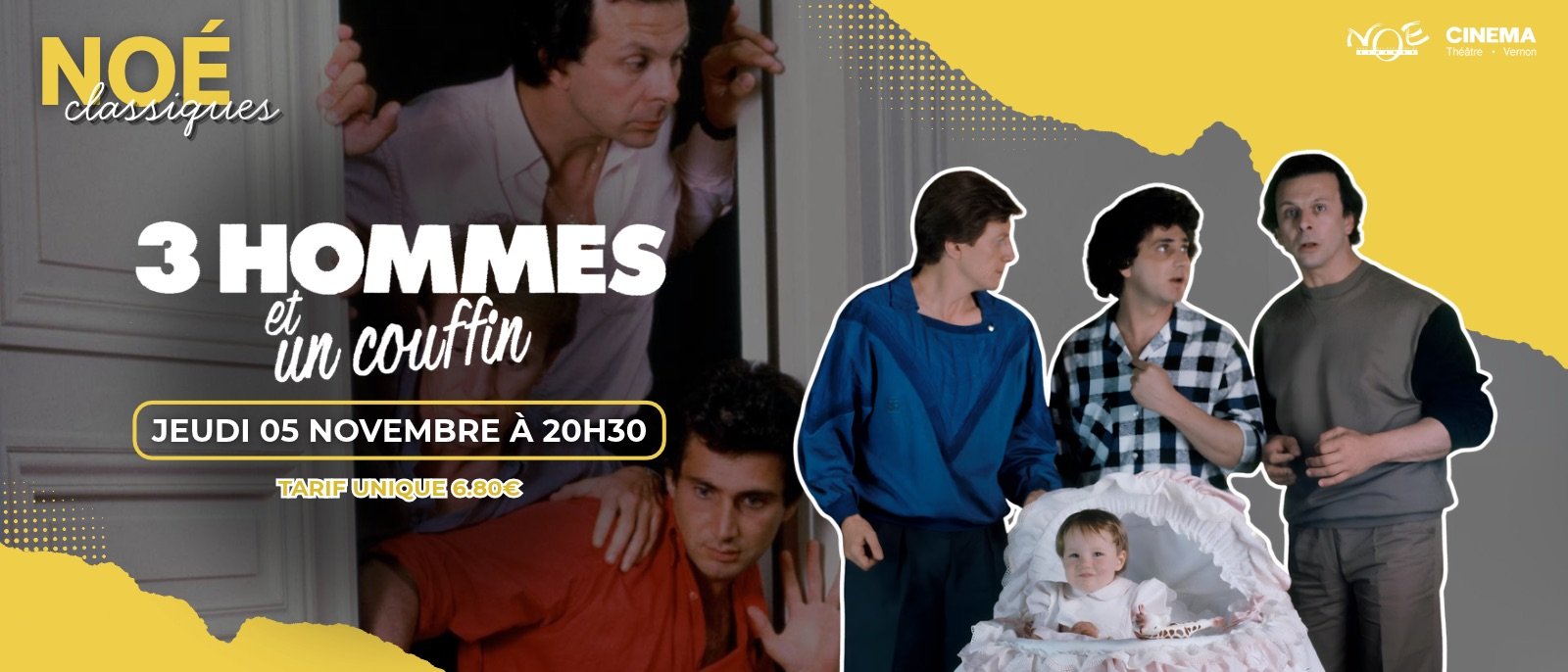 TROIS HOMMES ET UN COUFFIN