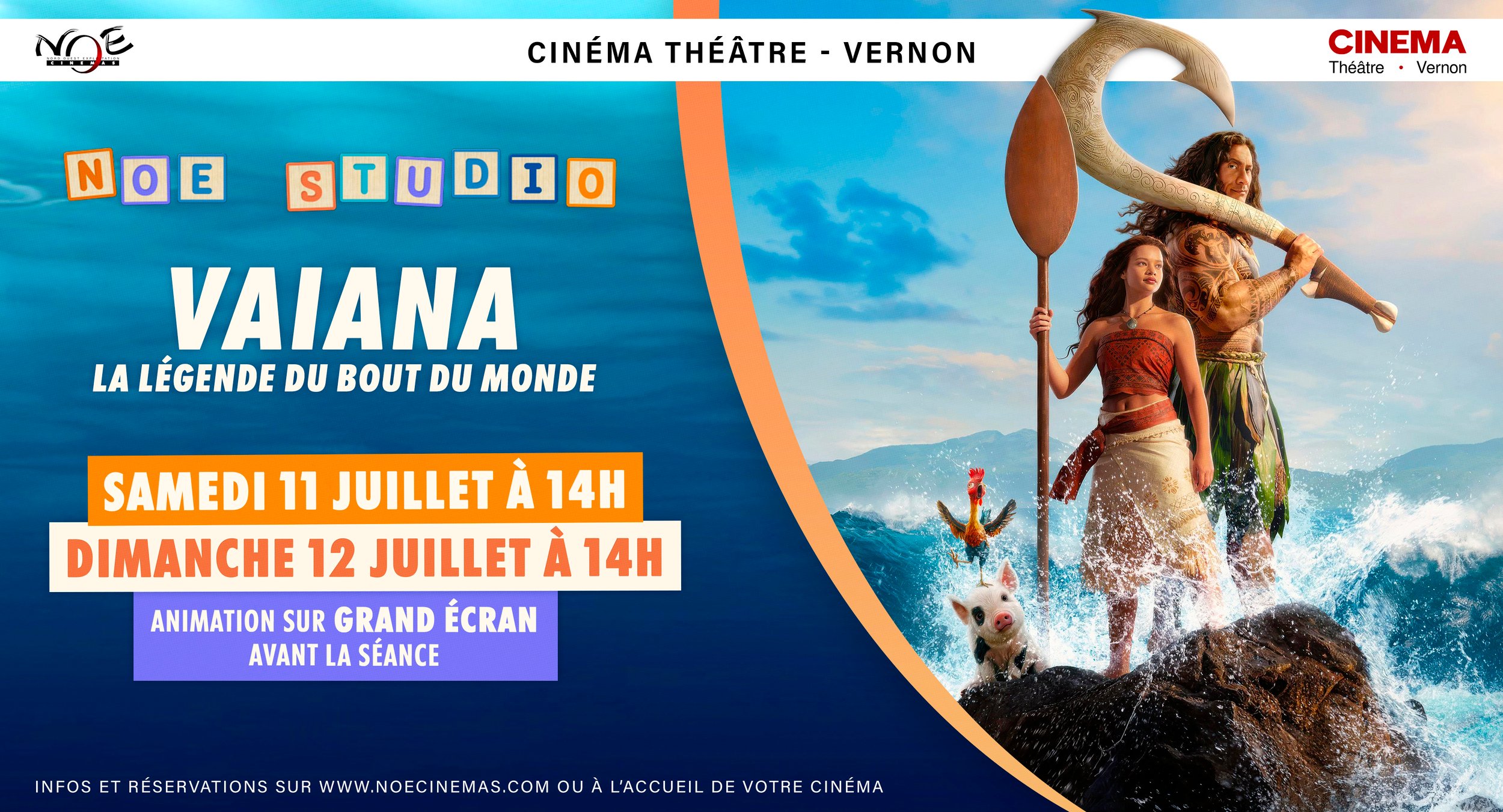 VAIANA, la légende du bout du monde  - ANIMATION SUR GRAND ECRAN