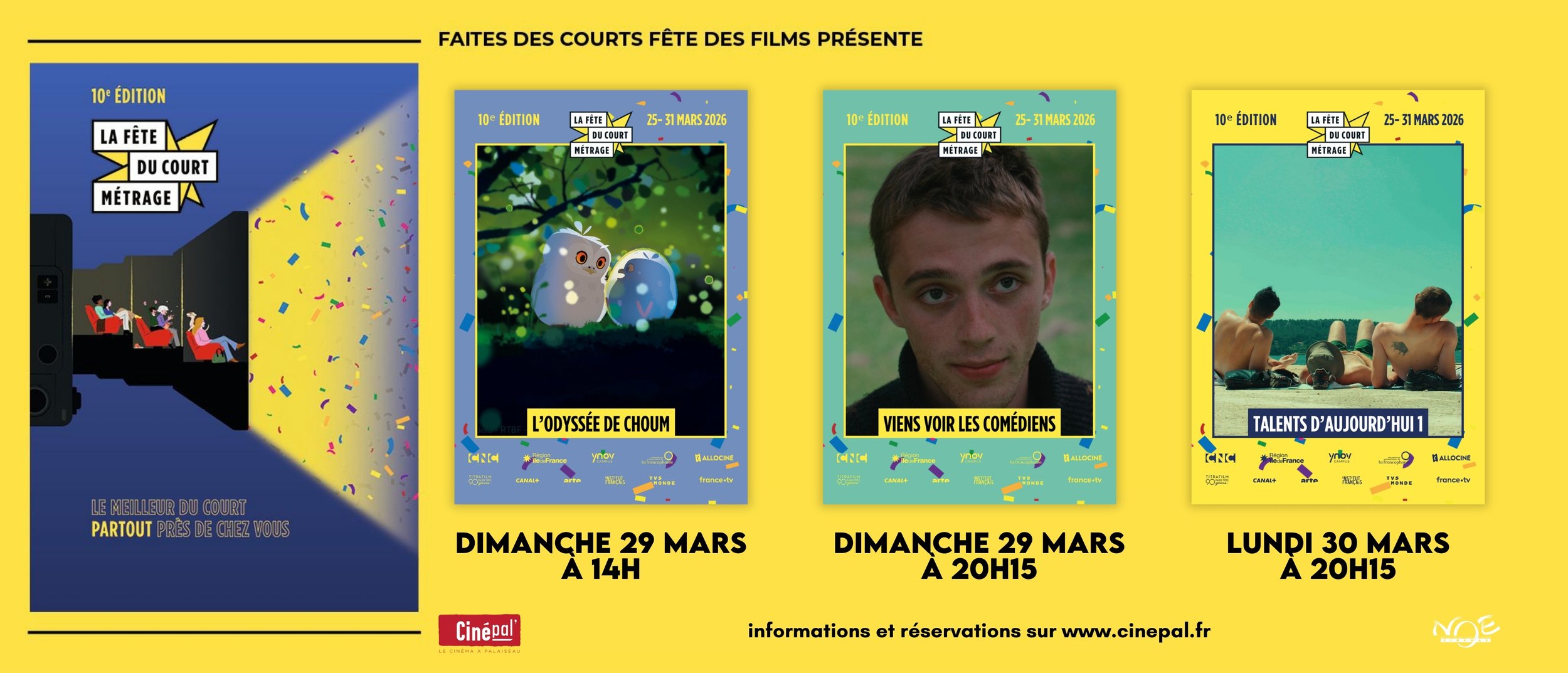 FÊTE DU COURT MÉTRAGE 2026 AU CINÉPAL'