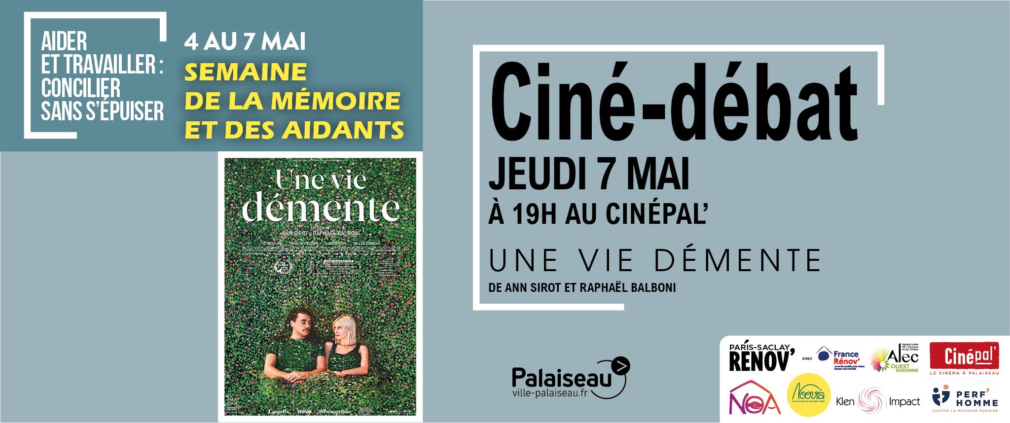 Ciné-débat de clôture - Semaine de la mémoire et des aidants - Une vie démente 