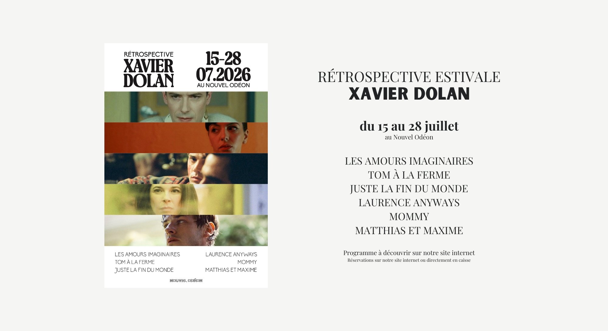 Rétrospective estivale Xavier Dolan