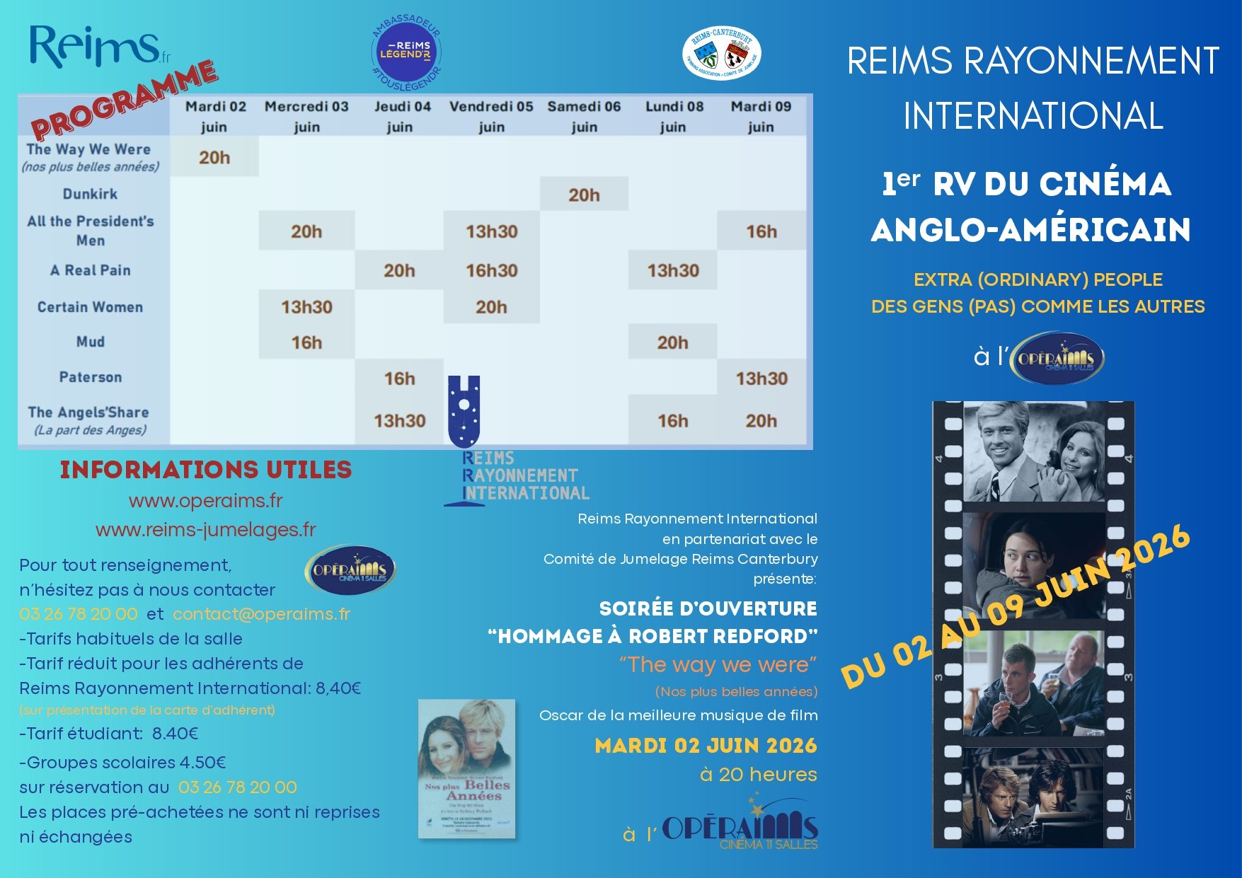 1er Rendez-vous du cinéma anglo-américain 