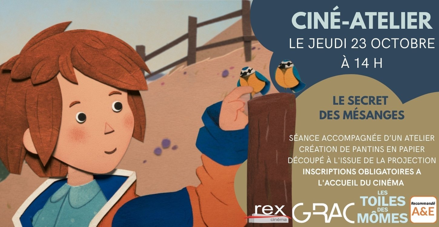 Ciné atelier : "Le secret des mésanges" le jeudi 23 octobre 2025 a 14 h