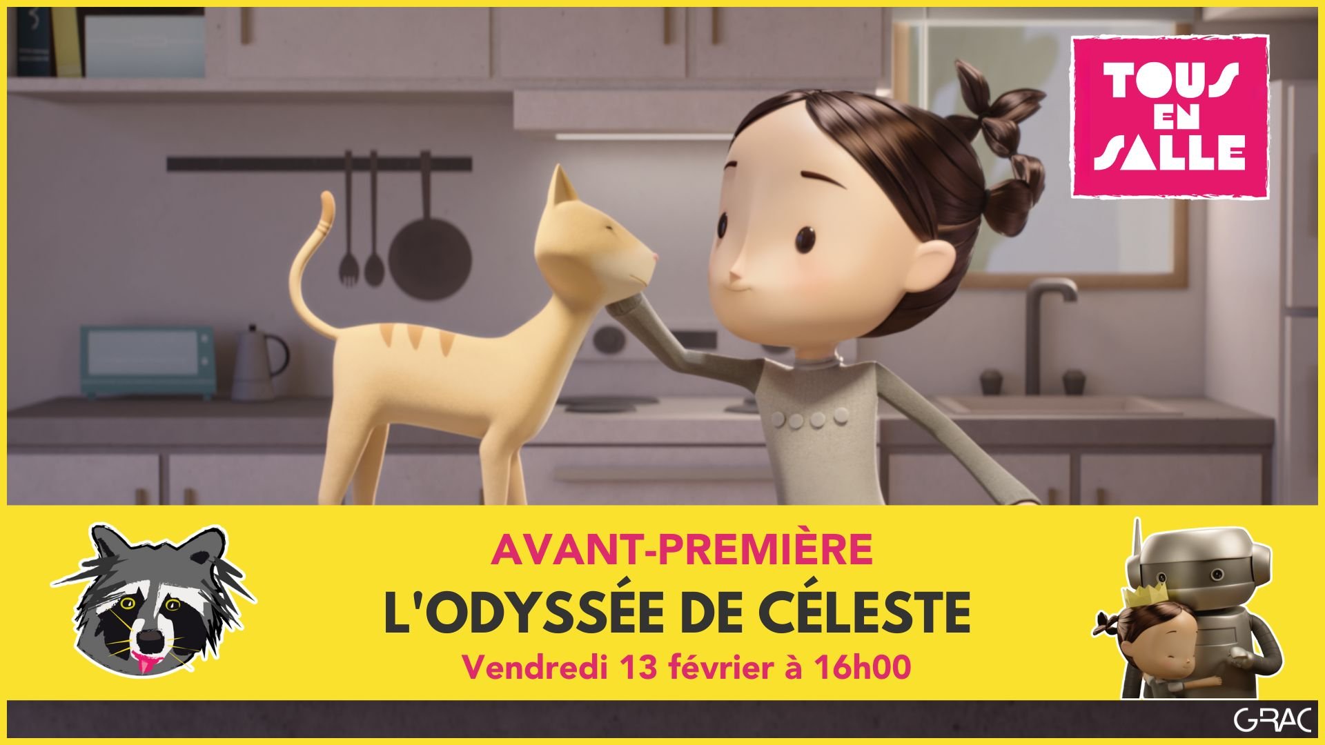 Tous en salle , ciné tartine "L’Odyssée de Céleste"