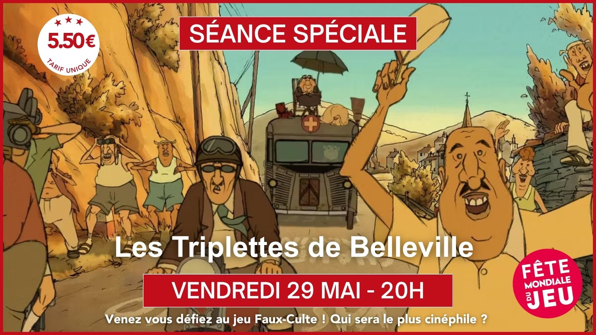 Séance spéciale – Fête du Jeu - "Les Triplettes de Belleville"