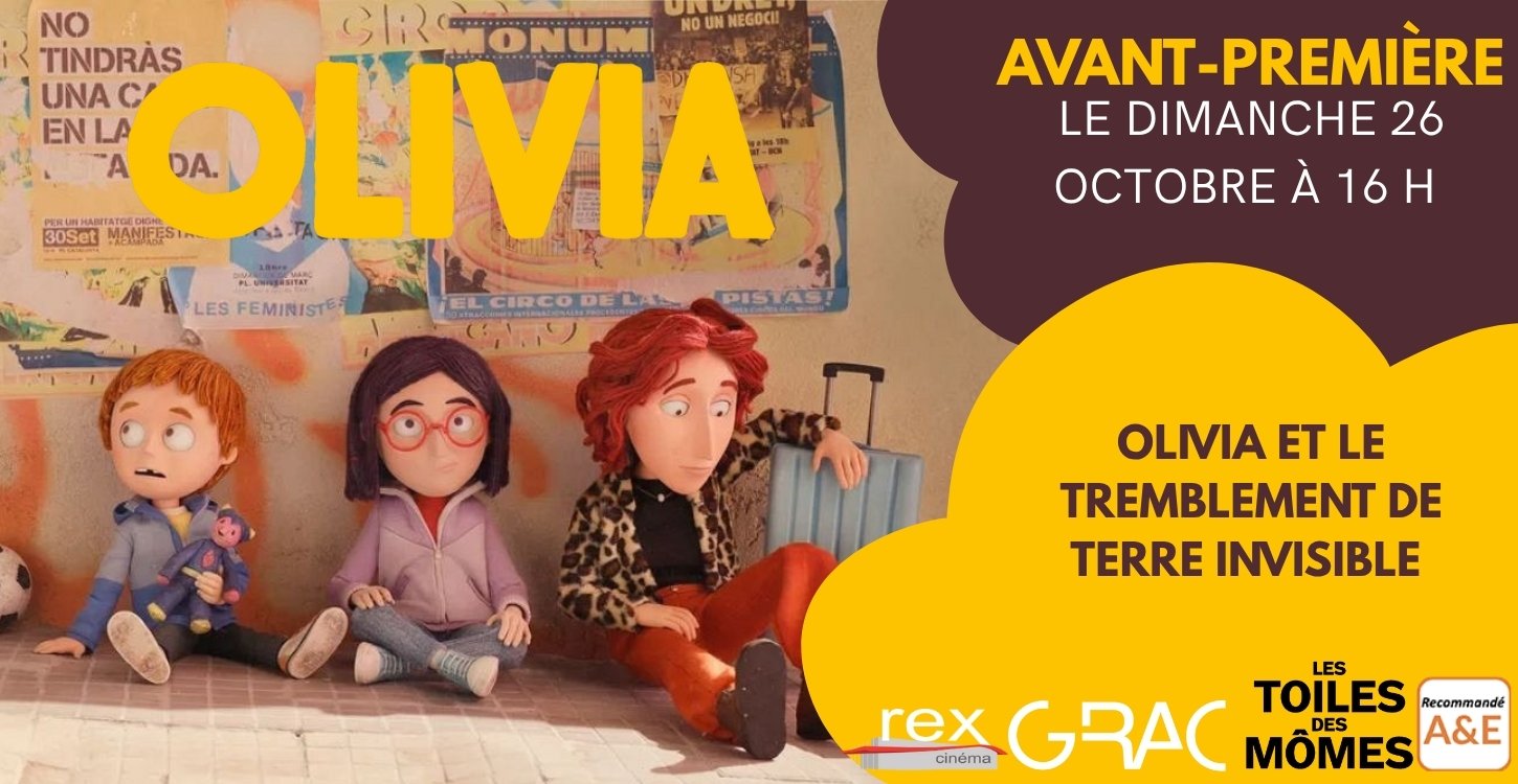 Avant-première : "Olivia" le dimanche 26 octobre à 16 h dans le cadre du festival Toiles des Mômes