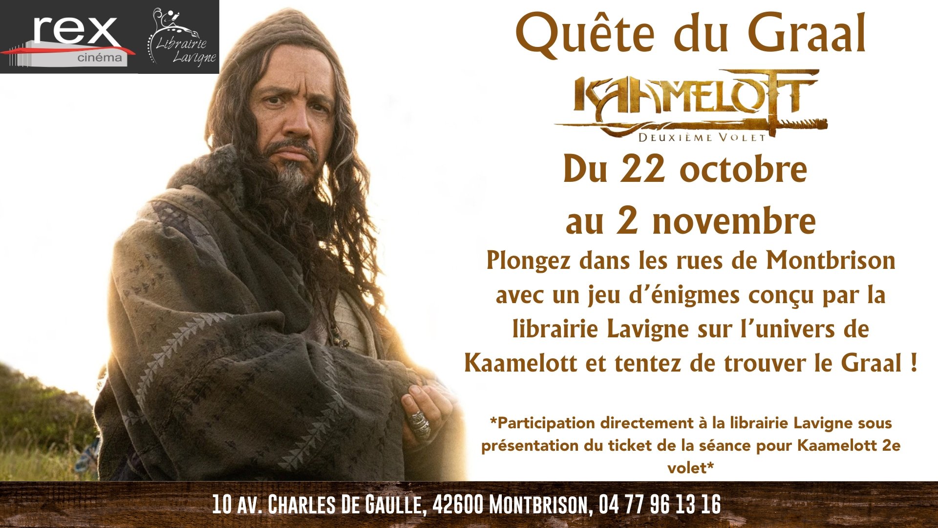 Chasse du Graal dans Montbrison du mercredi 22 octobre au dimanche 2 novembre 2025