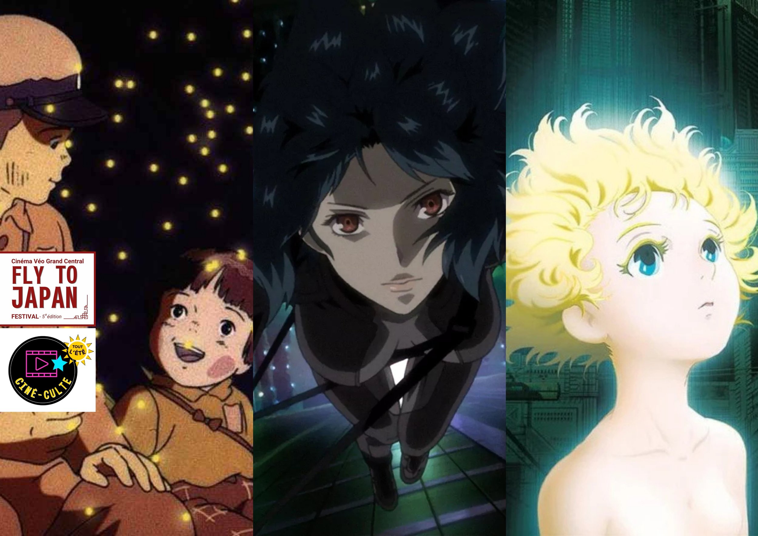 Ciné-Culte de l'été & Fly To Japan | Le Tombeau des lucioles, Ghost in the Shell & Metropolis