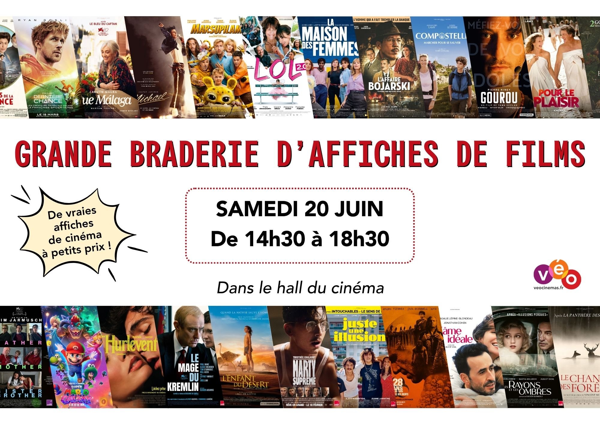 Grande braderie d'affiches de films