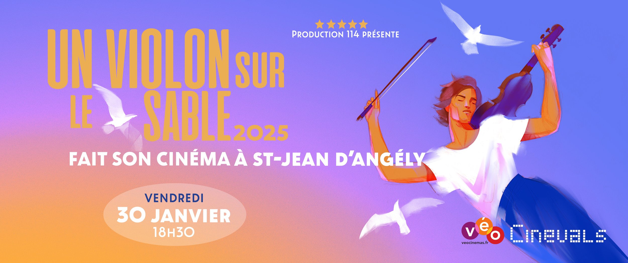 UN VIOLON SUR LE SABLE FAIT SON CINEMA