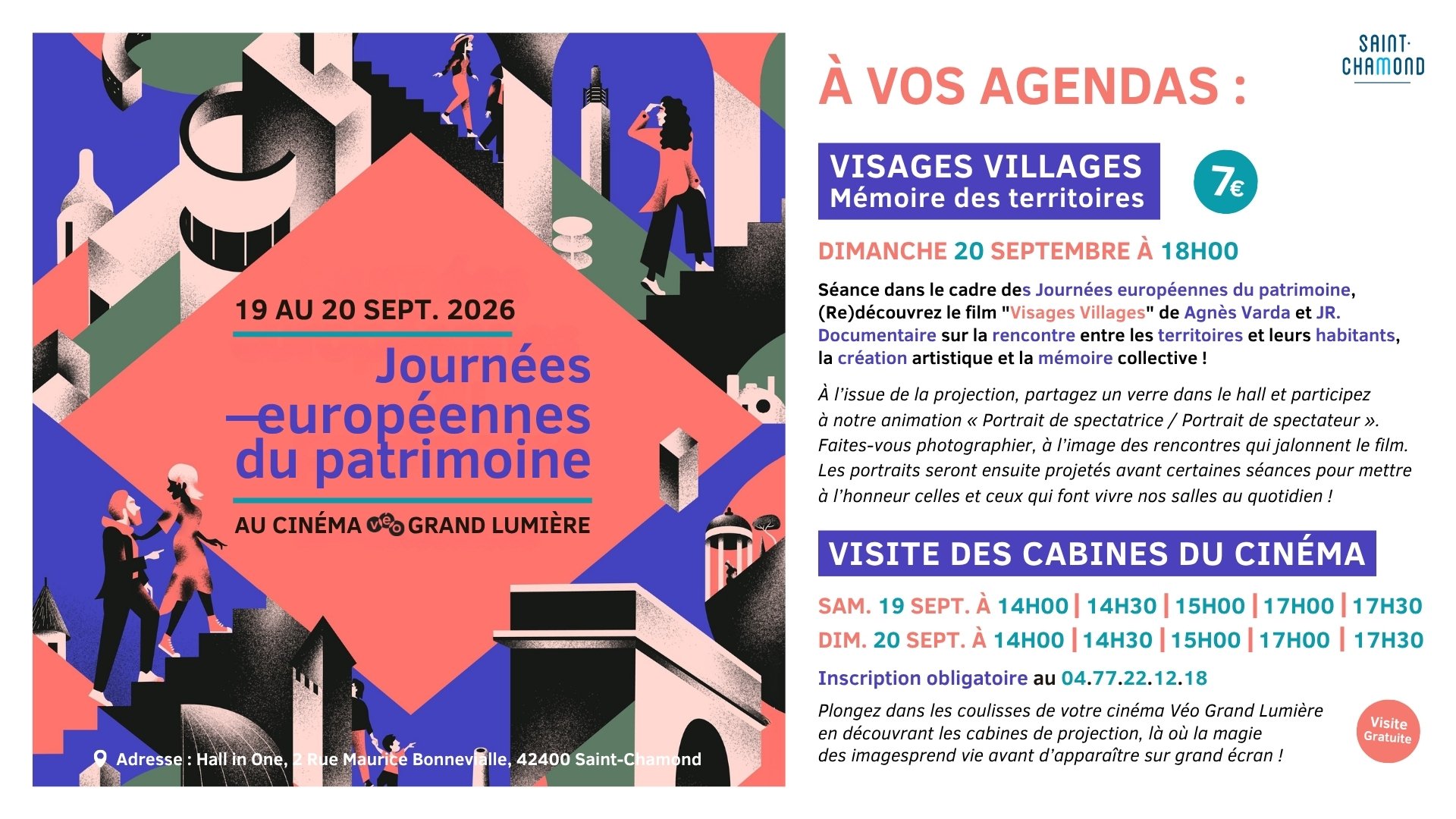 Journées européenne du Patrimone • Visages Villages & Visite des cabines