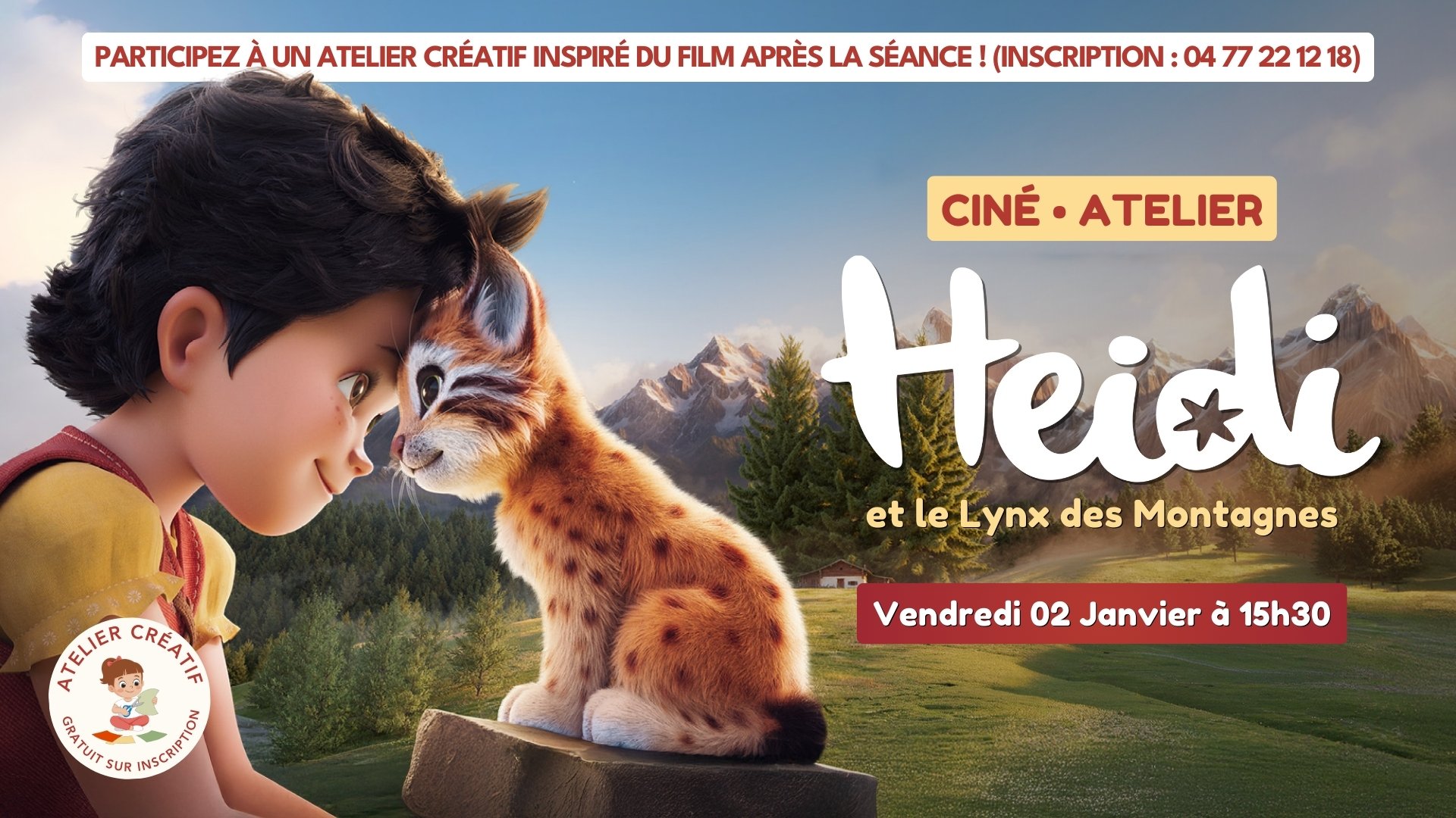Heidi et le lynx des montagnes • Ciné-atelier