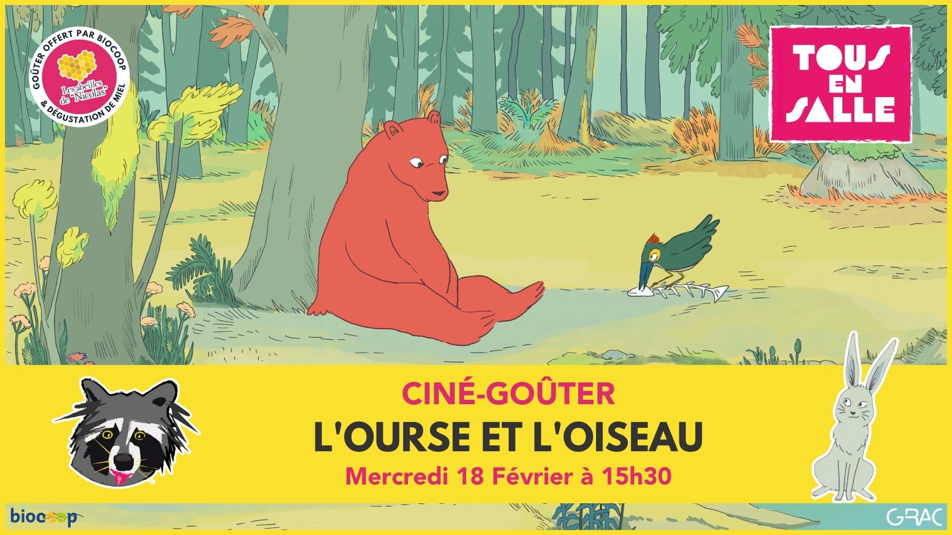L'Ourse et l'Oiseau • Ciné-Goûter