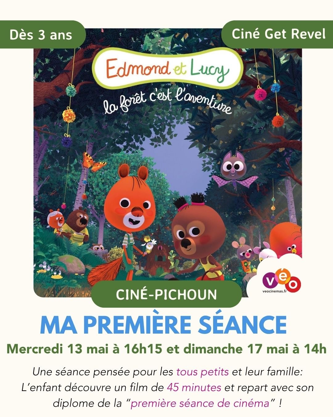 Ma première séance: Edmond et Lucy, la forêt c'est l'aventure !