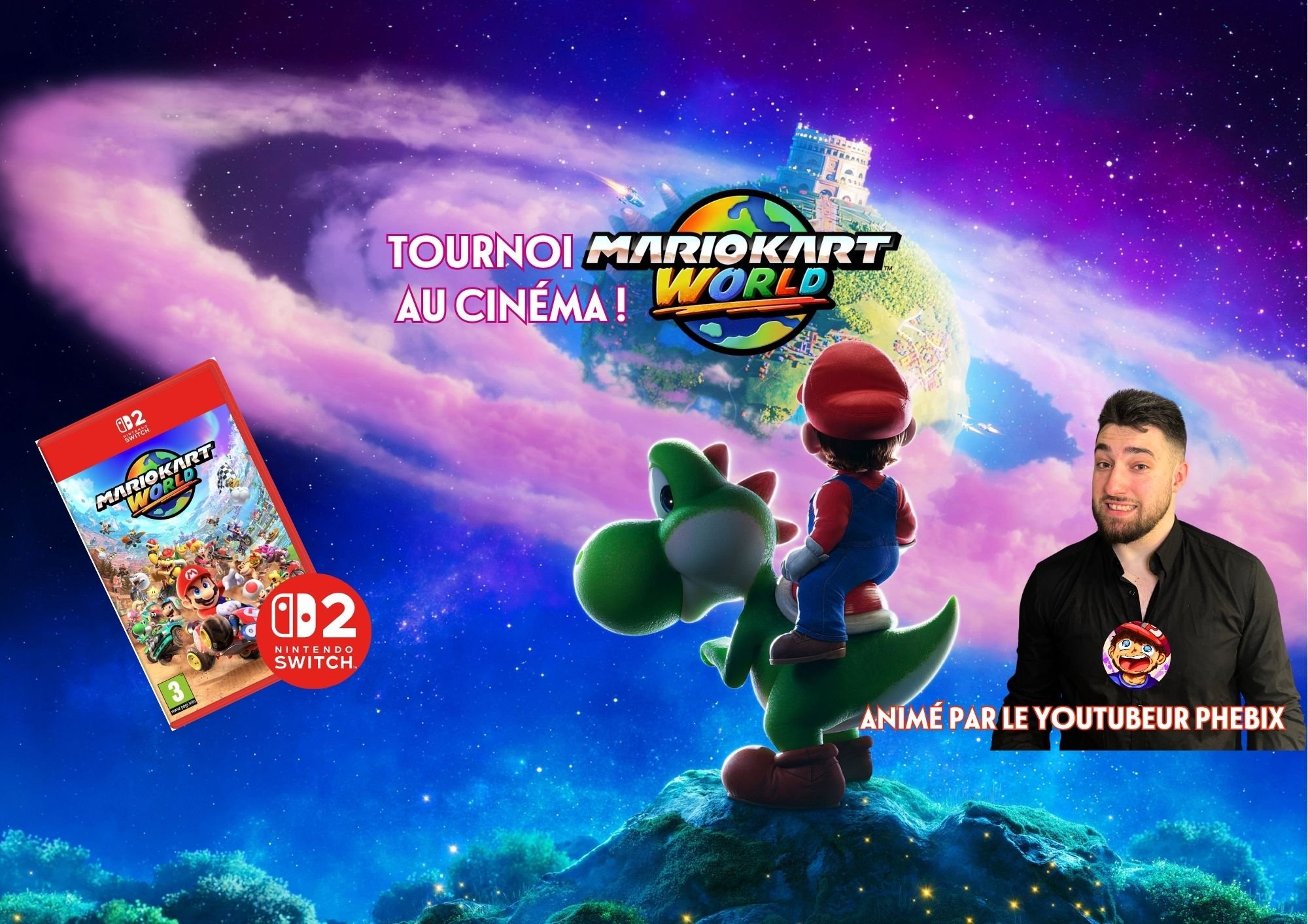 Tournoi Mario Kart World sur Switch 
