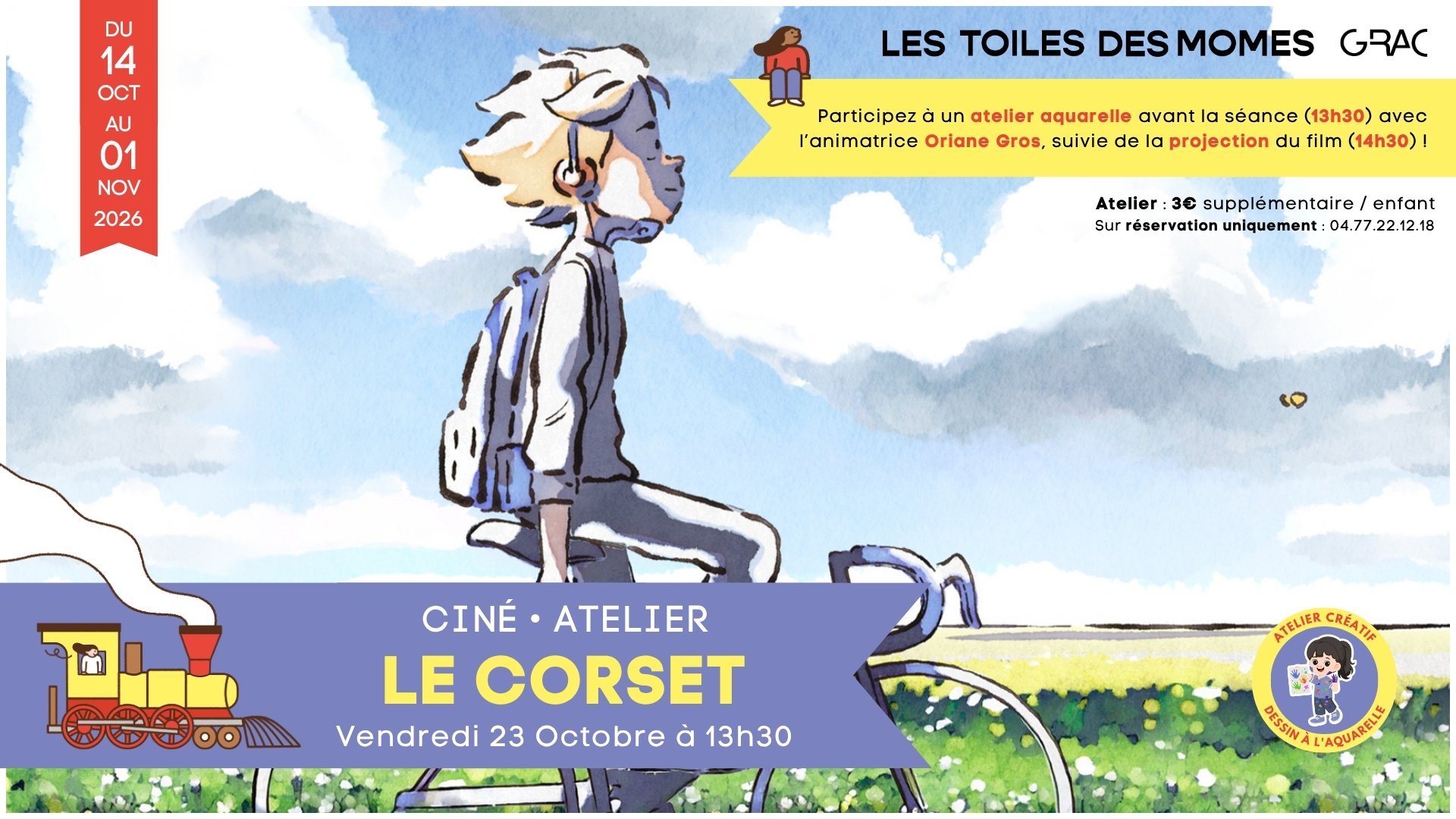 Le Corset • Atelier aquarelle avec l'animatrice Oriane Gros