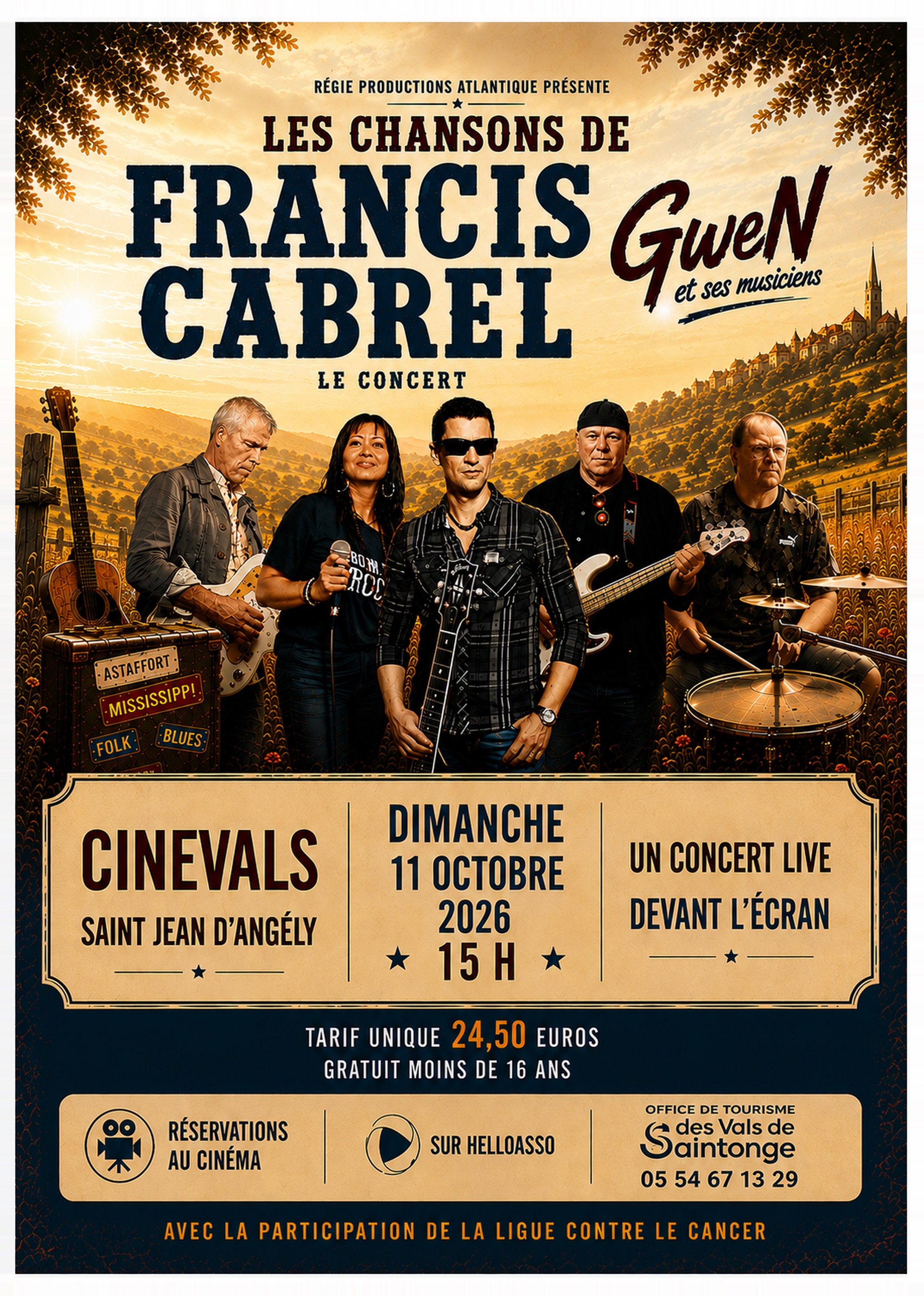 LES CHANSONS DE FRANCIS CABREL - CONCERT LIVE