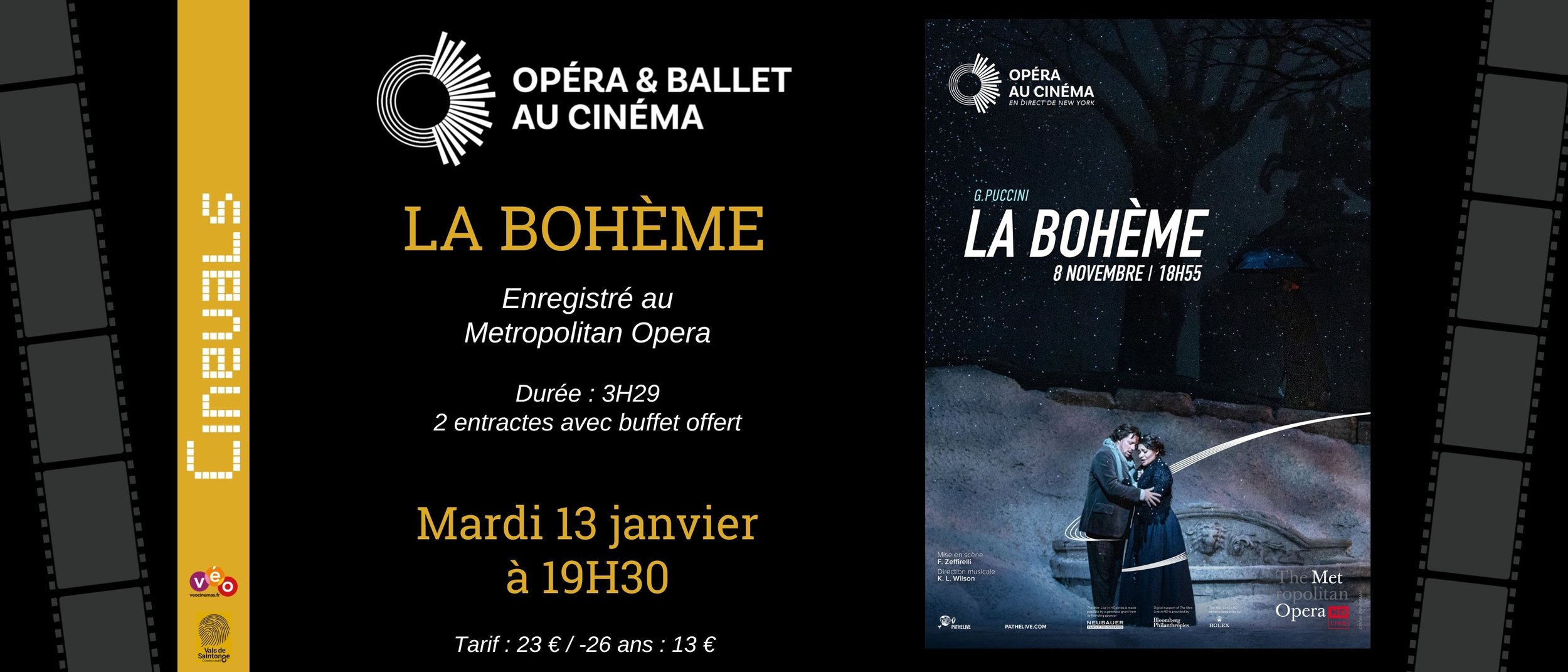 OPERA AU CINEMA : LA BOHEME