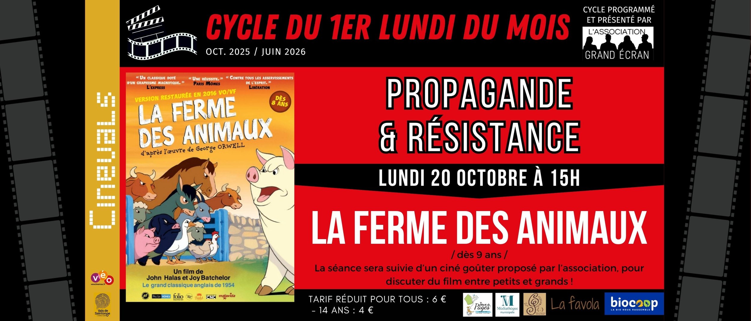 CINE GOUTER : LA FERME DES ANIMAUX