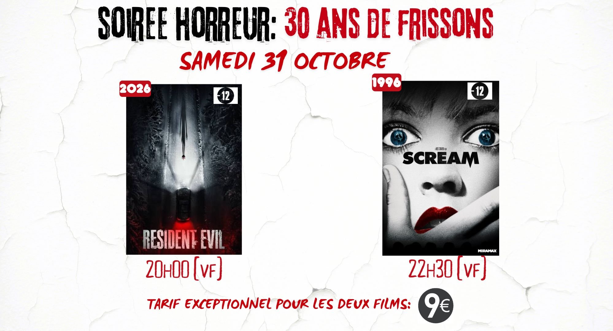 Soirée Halloween: 30 ans de frissons !