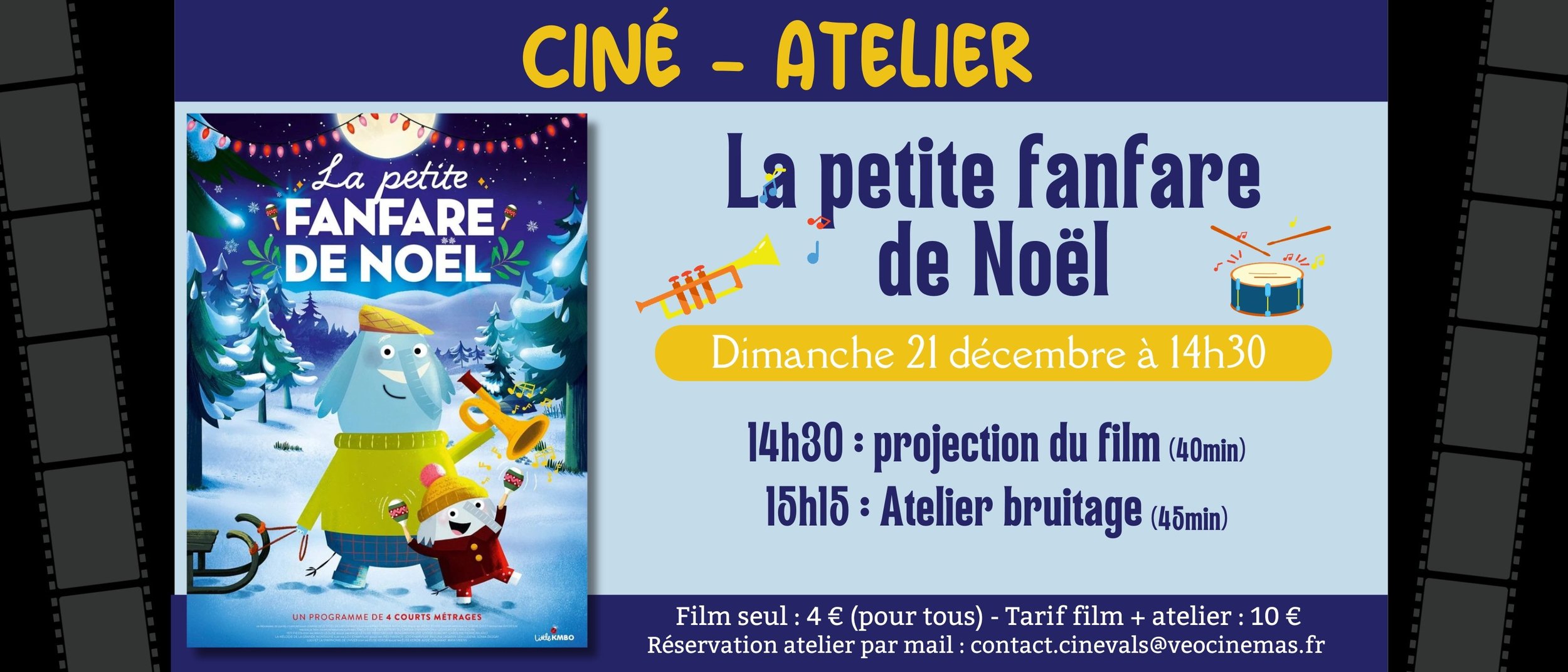 CINE-ATELIER : LA PETITE FANFARE DE NOEL