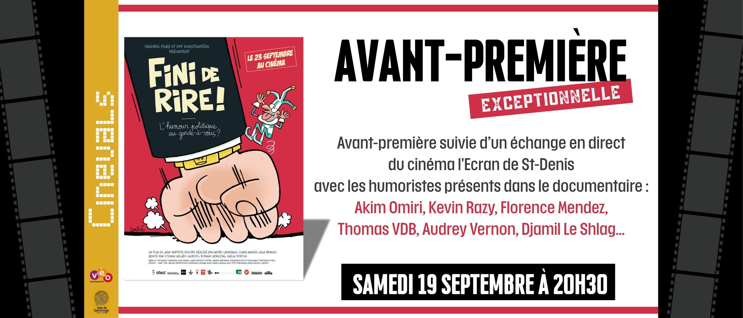 FINI DE RIRE ! - Avant-première exceptionnelle