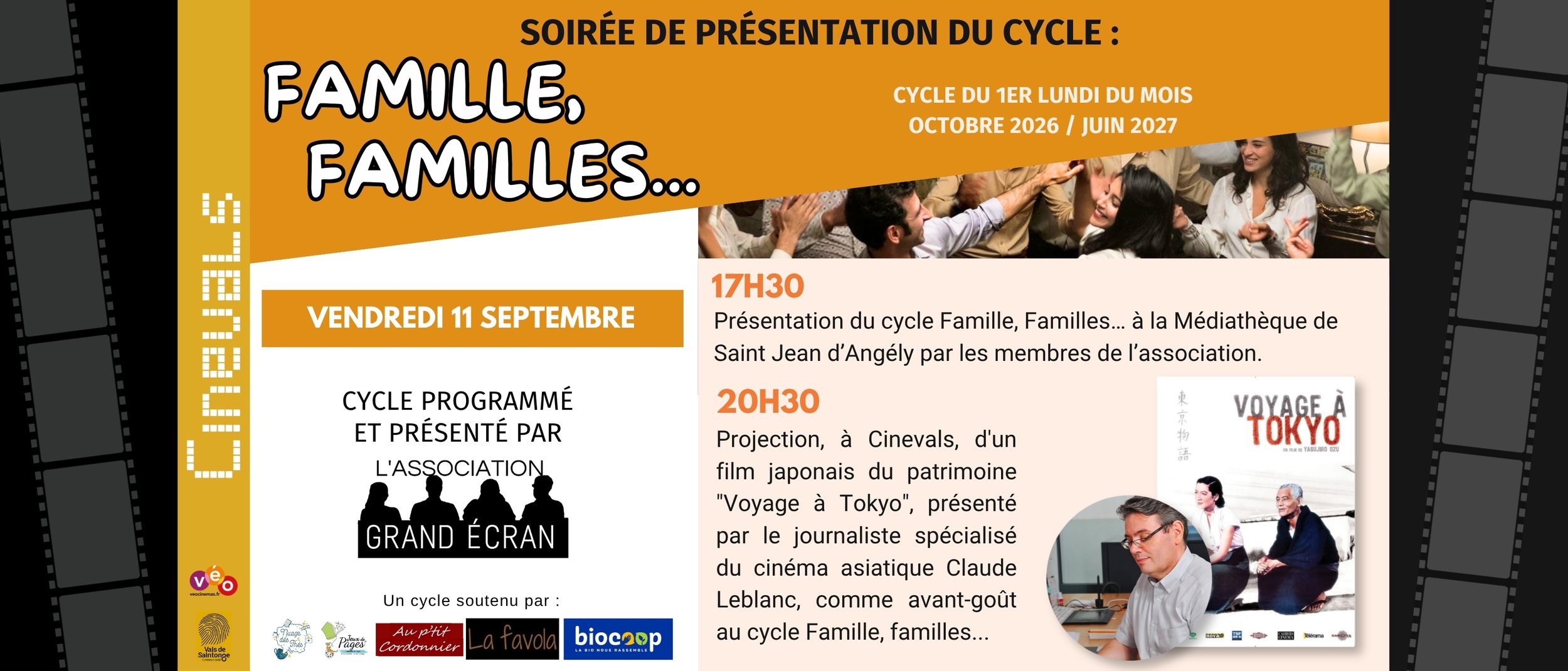 Soirée de présentation du cycle du 1er lundi du mois : Famille, familles...
