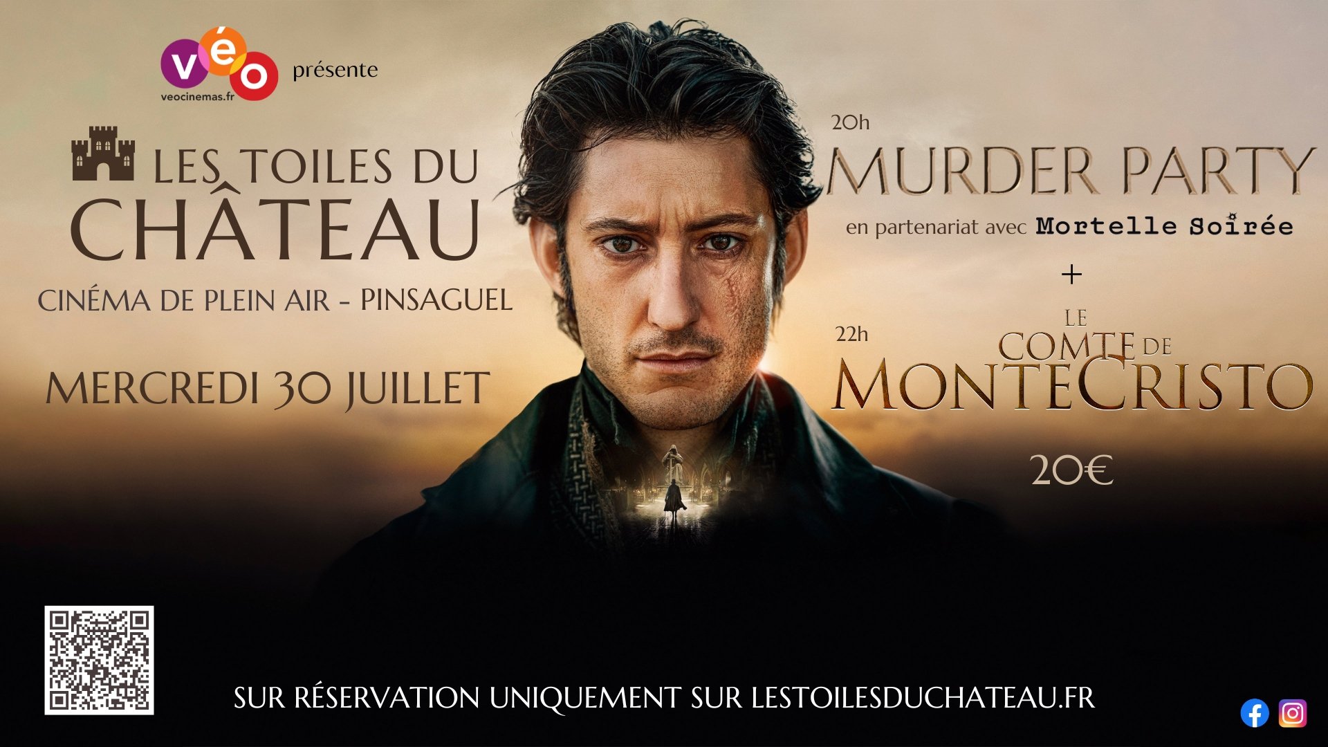 LES TOILES DU CHÂTEAU - MURDER PARTY AVEC LE COMTE DE MONTE-CRISTO | MERCREDI 30 JUILLET