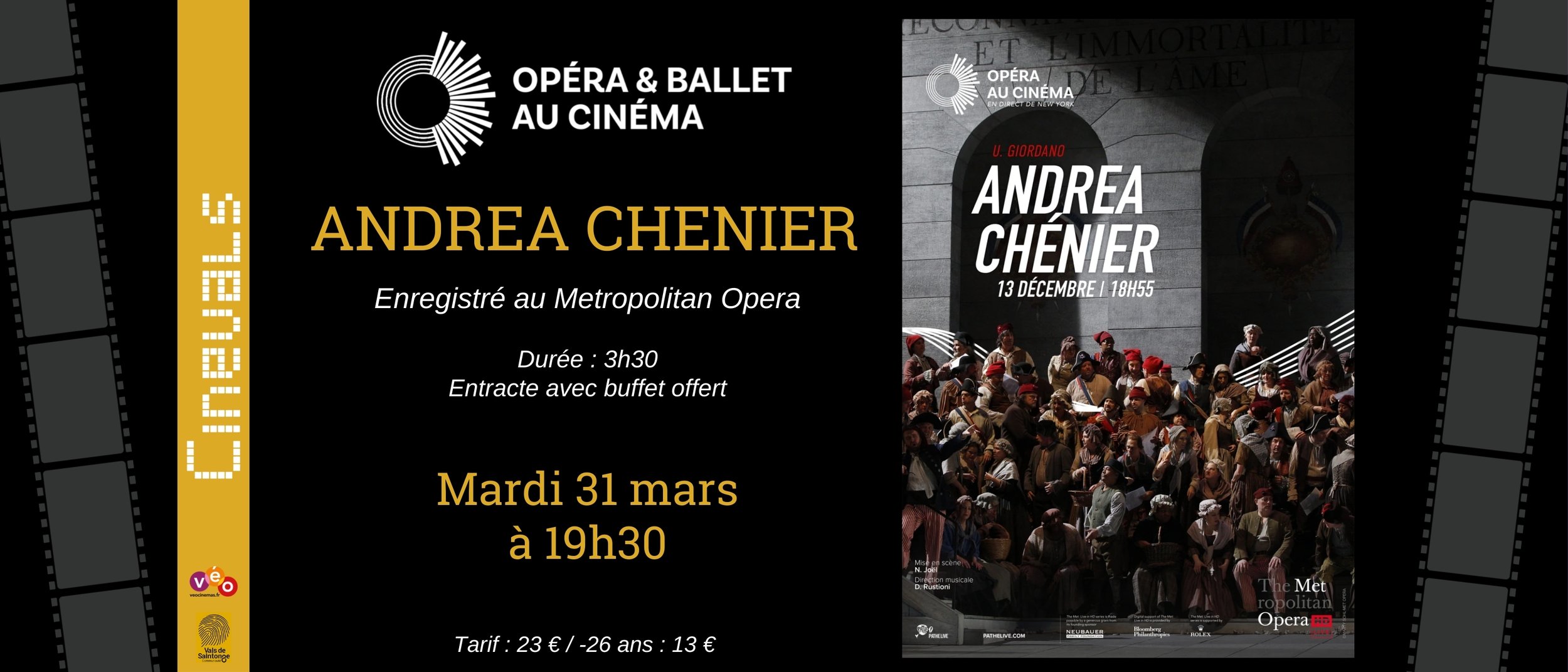 OPERA AU CINEMA : ANDREA CHENIER