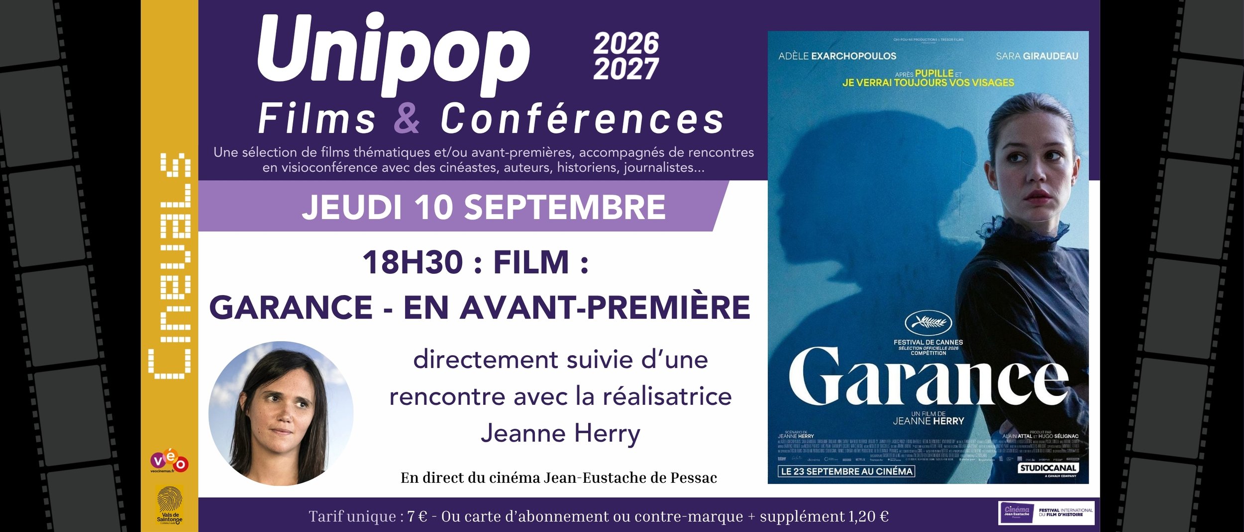 UNIPOP : GARANCE - En avant-première
