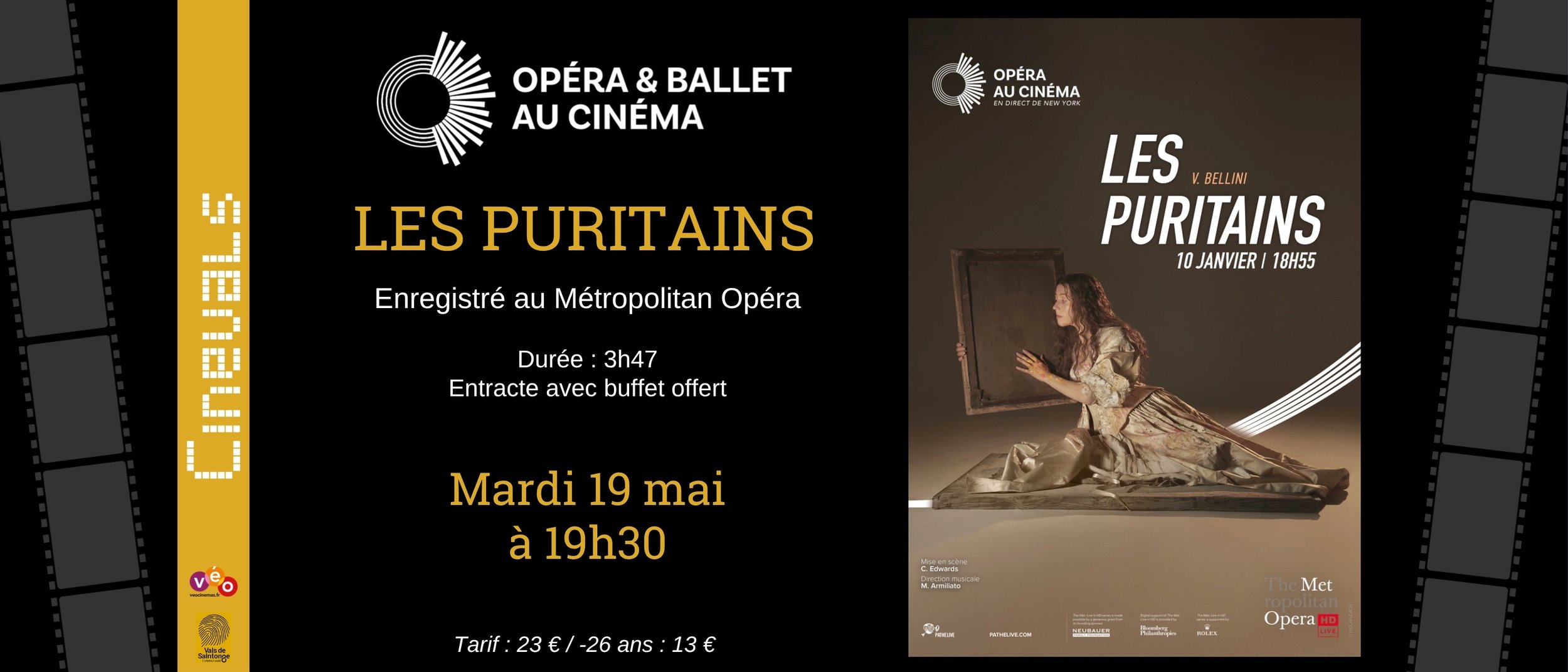 OPERA AU CINEMA : LES PURITAINS