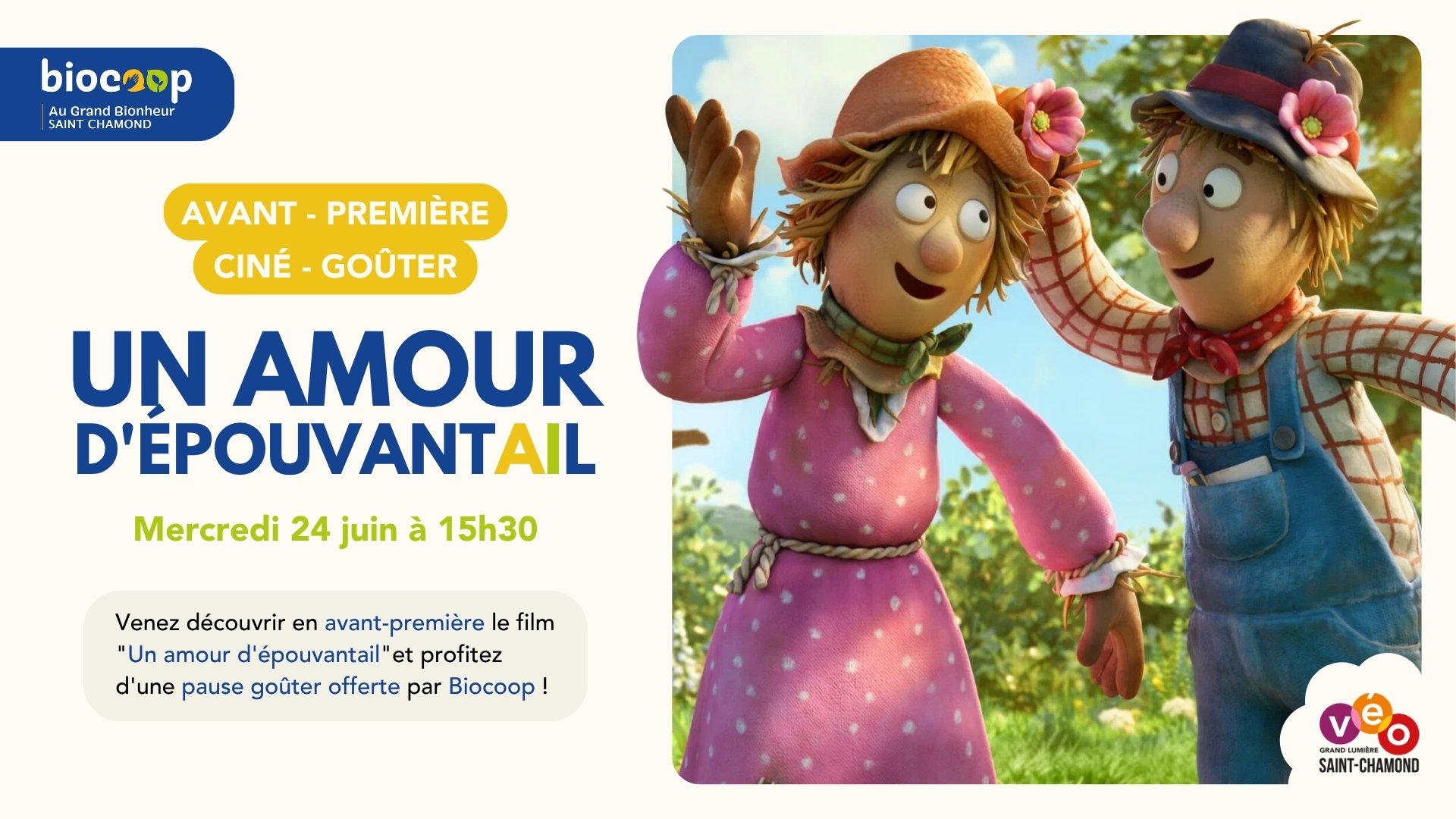 Un amour d'épouvantail • Gouter offert par notre partenaire Biocoop