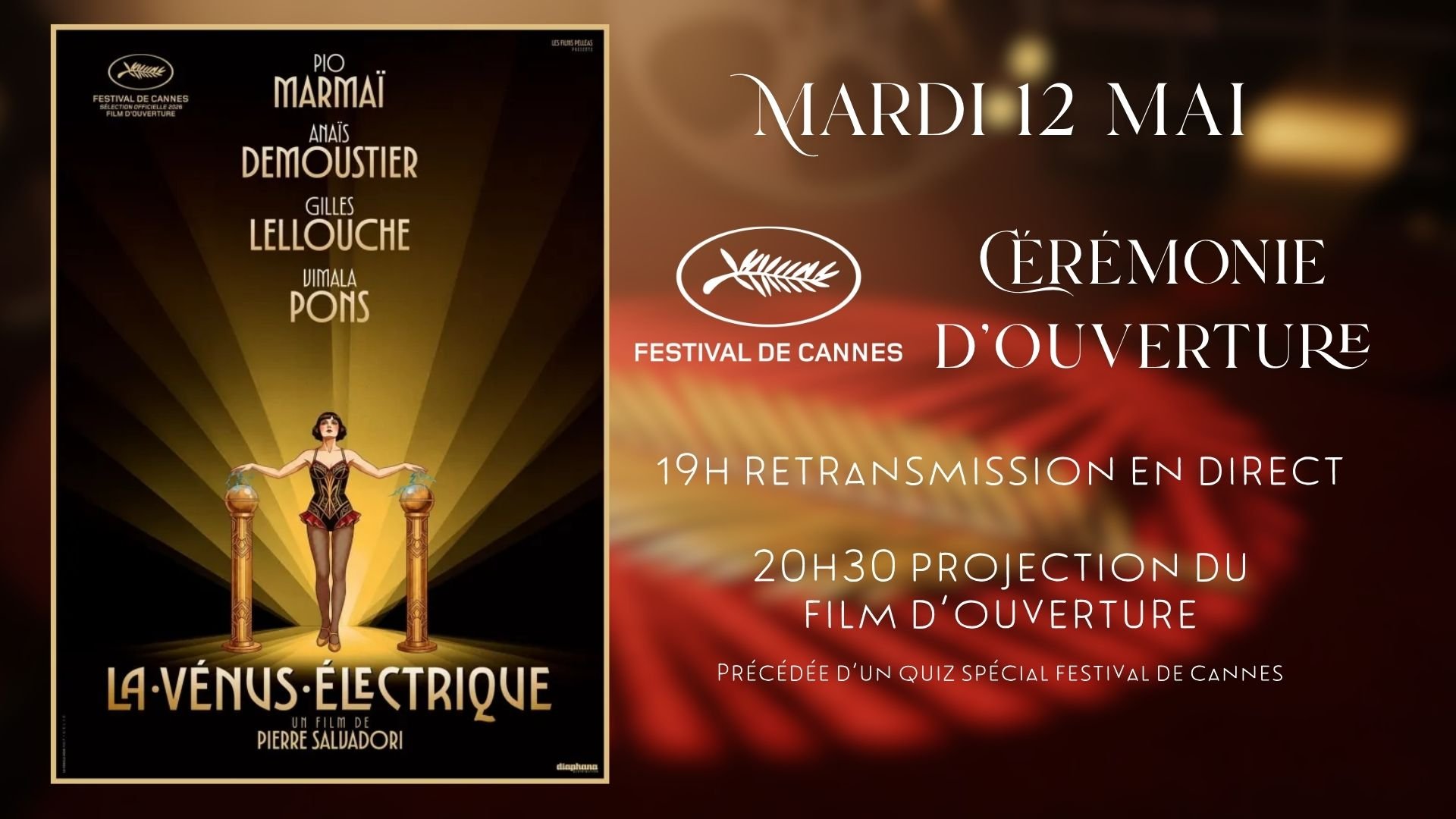 OUVERTURE FESTIVAL DE CANNES