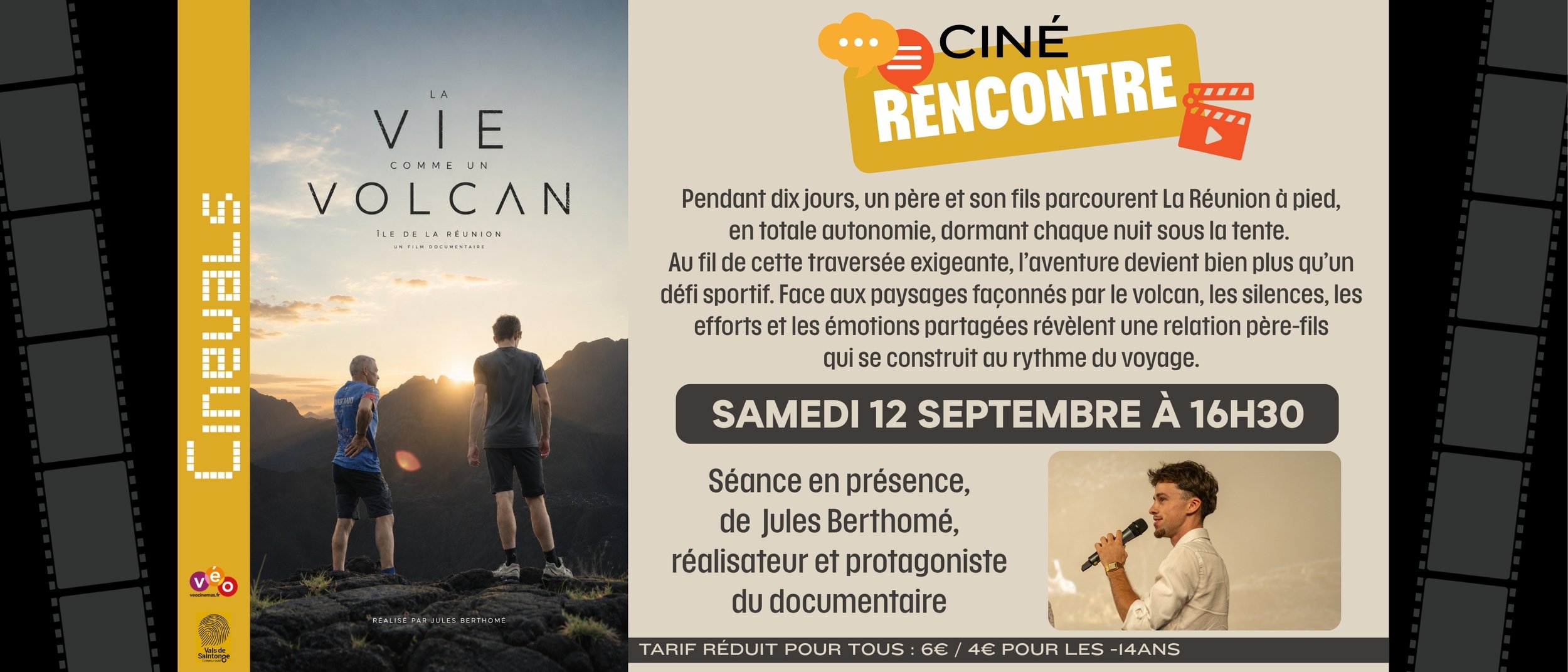 Séance unique : LA VIE COMME UN VOLCAN en présence du réalisateur Jules Berthomé