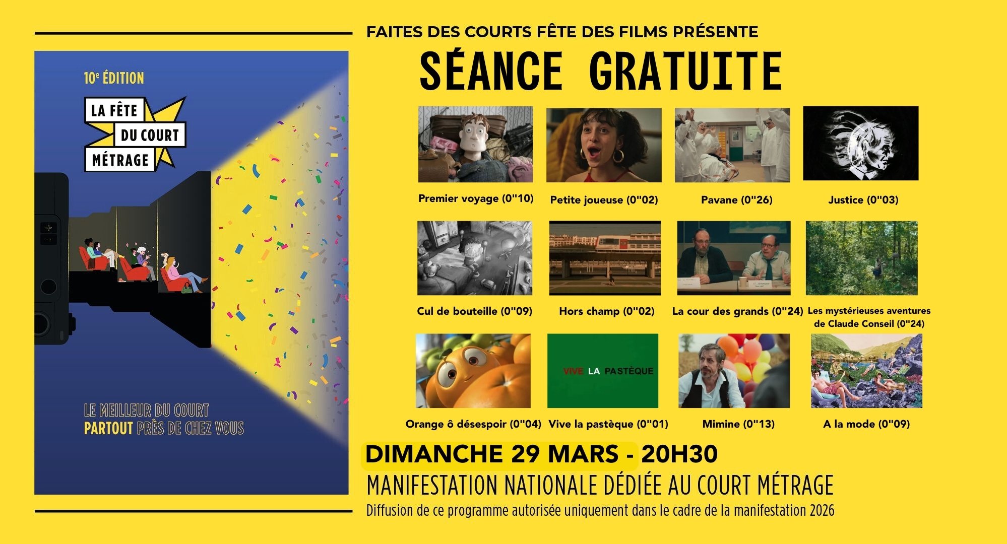 La Fête du Court-Métrage 2026