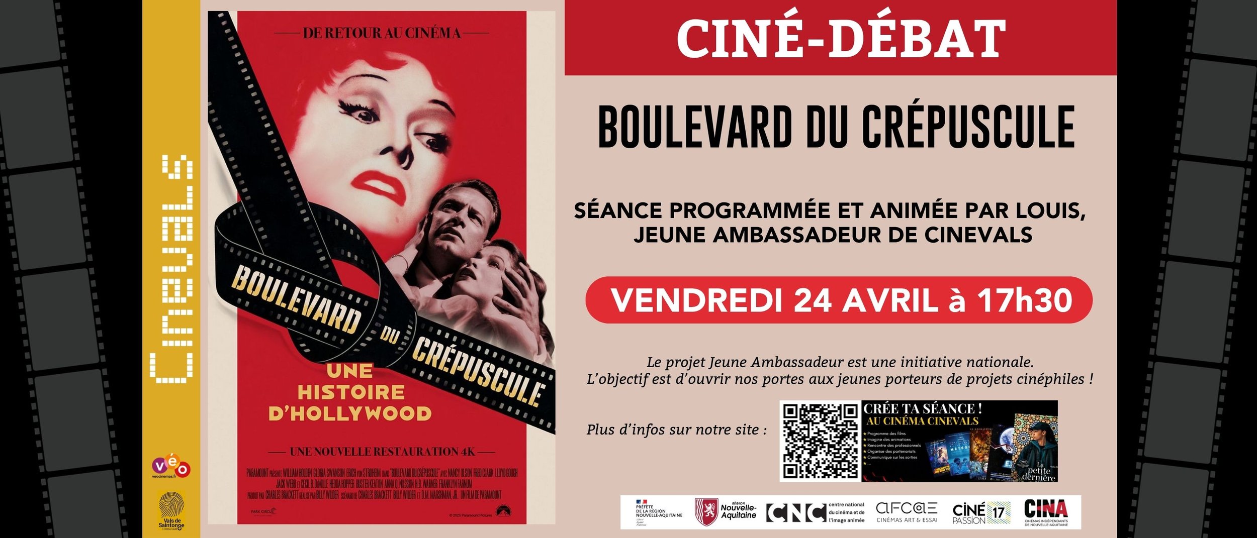 CINE DEBAT : BOULEVARD DU CREPUSCULE