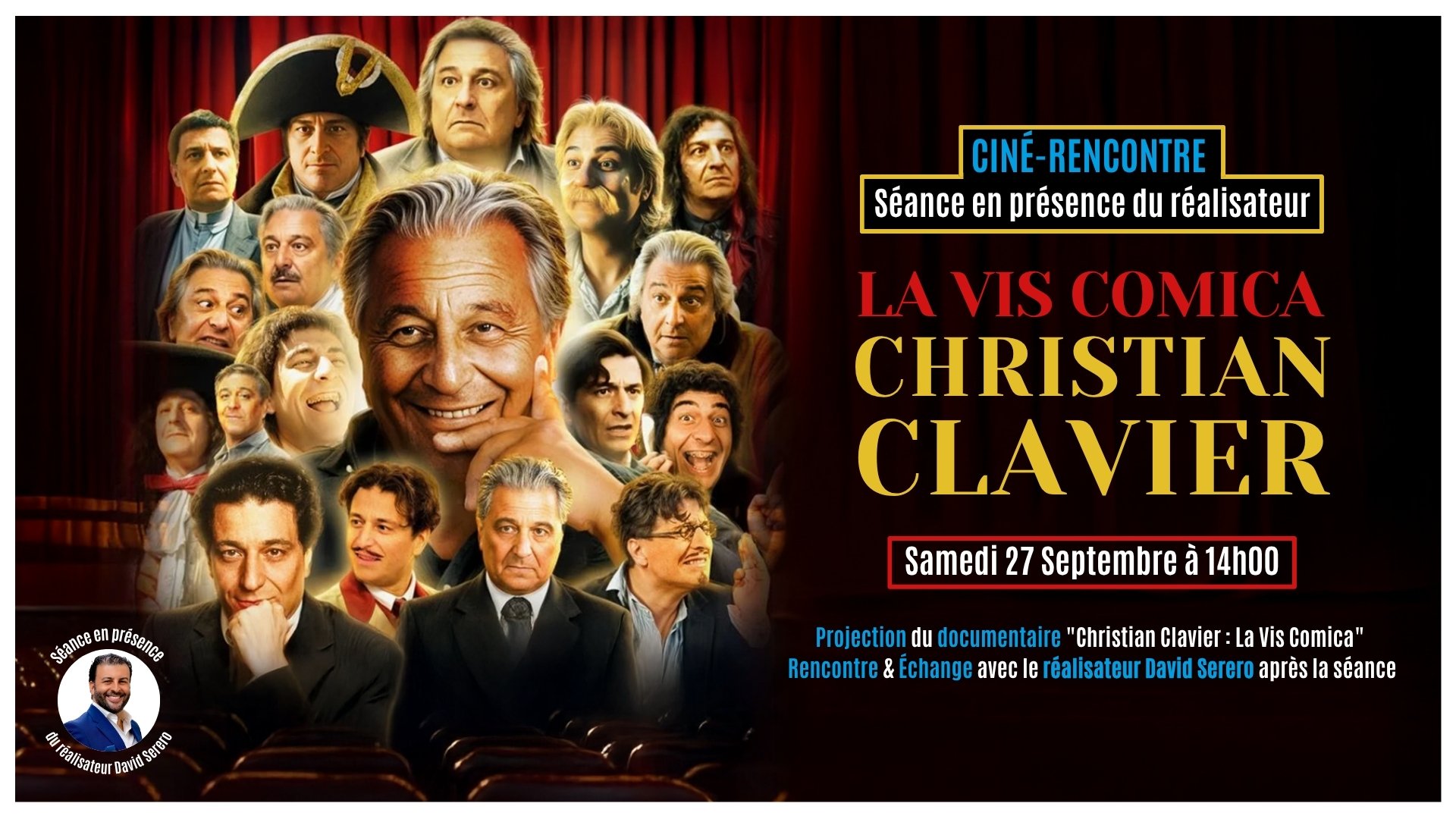 Christian Clavier : La Vis Comica • En présence du réalisateur David Serero