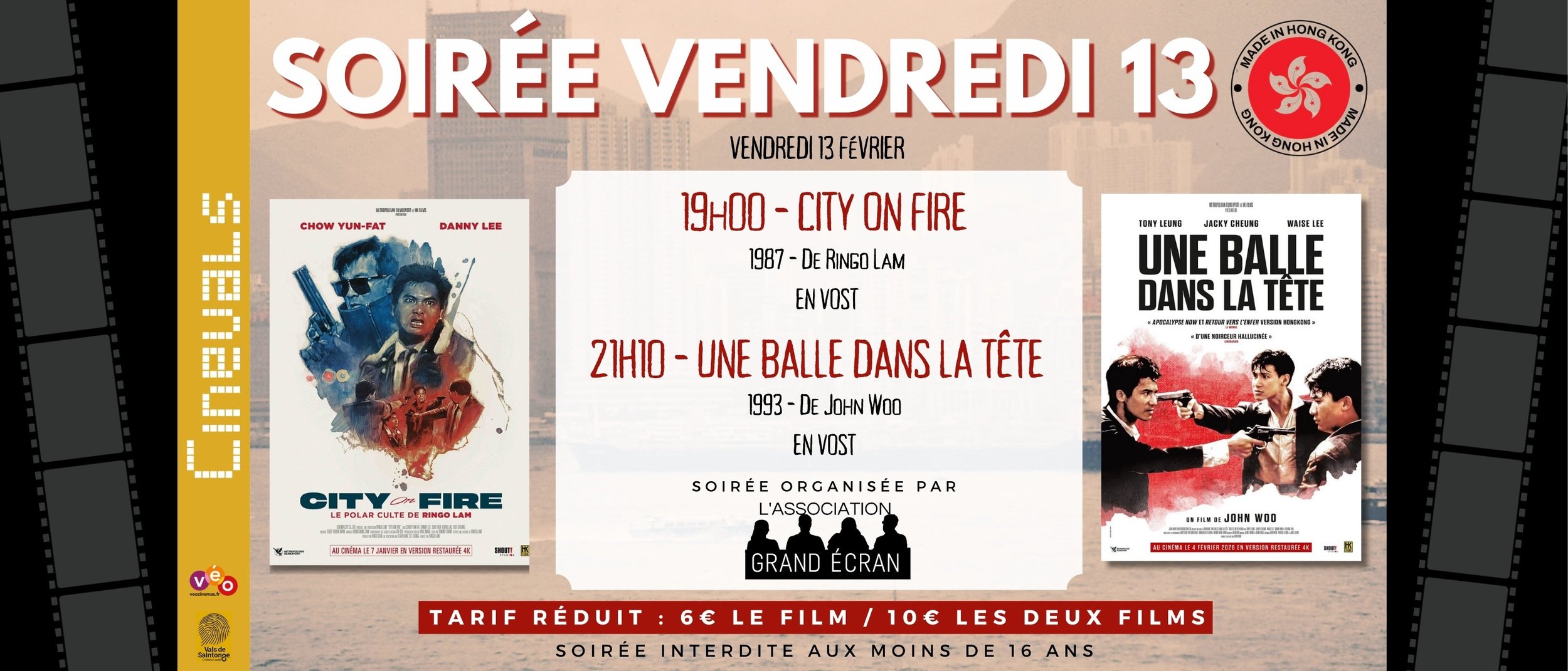 SOIREE VENDREDI 13 : MADE IN HONG KONG