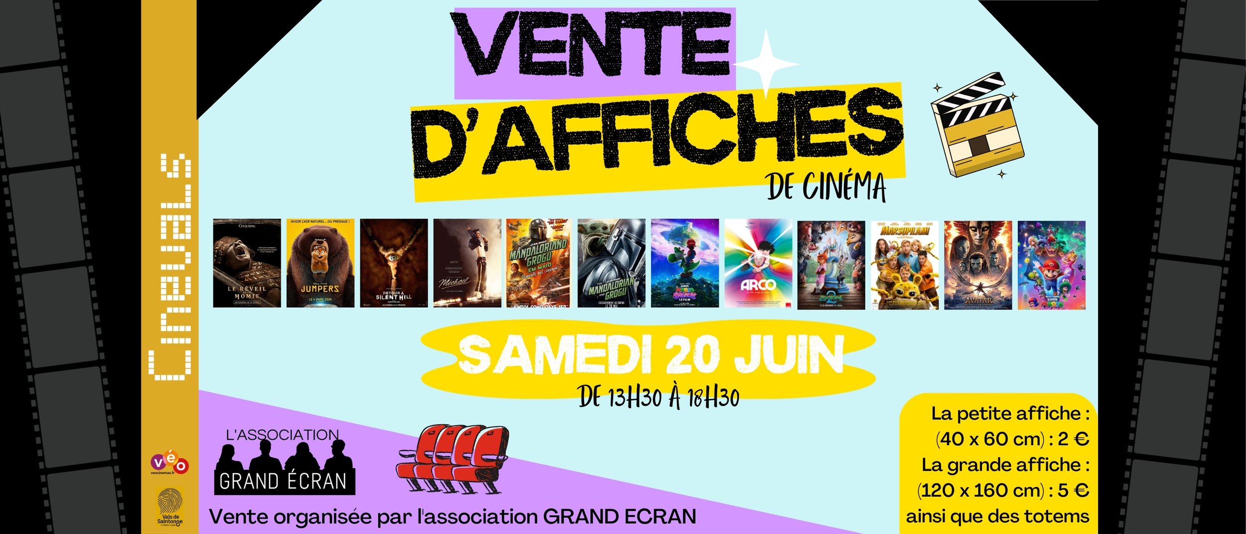 VENTE D'AFFICHES DE CINEMA