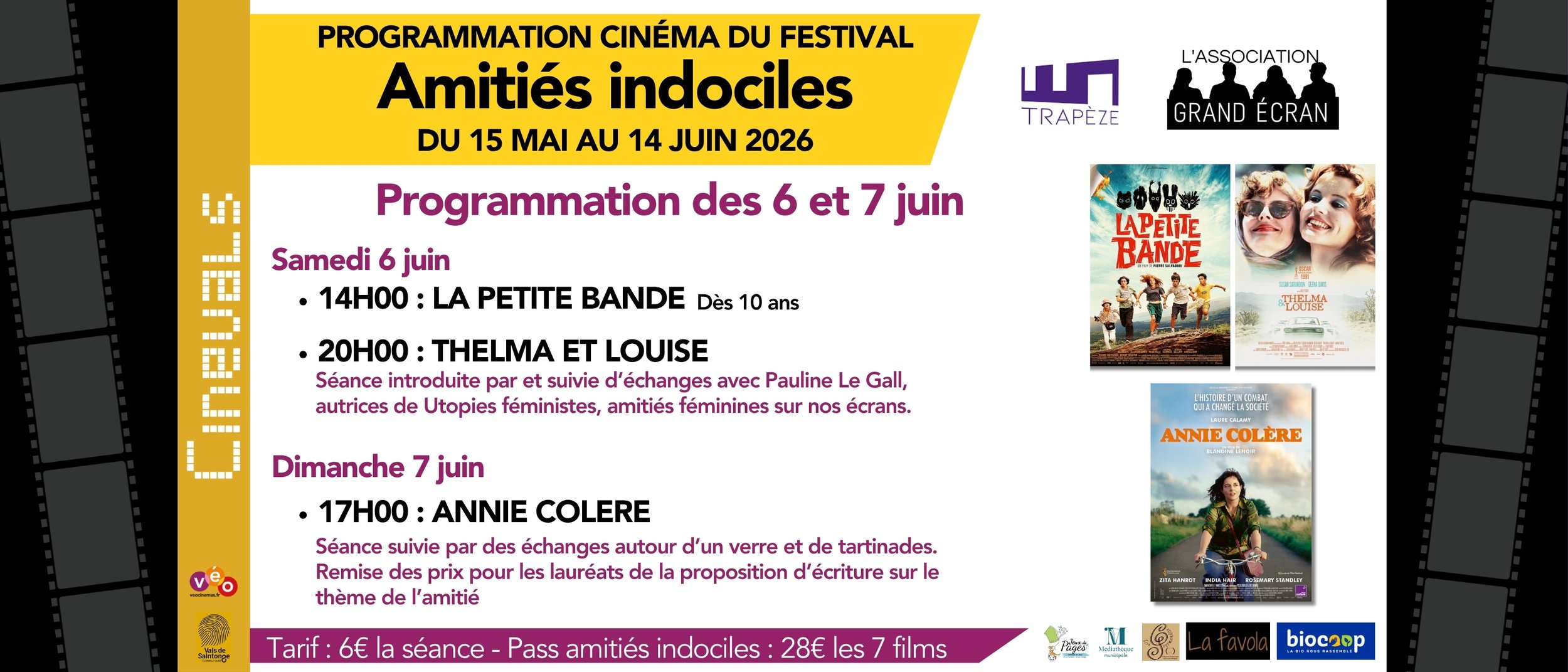 FESTIVAL AMITIES INDOCILES - PROGRAMME DES 6 et 7 JUIN