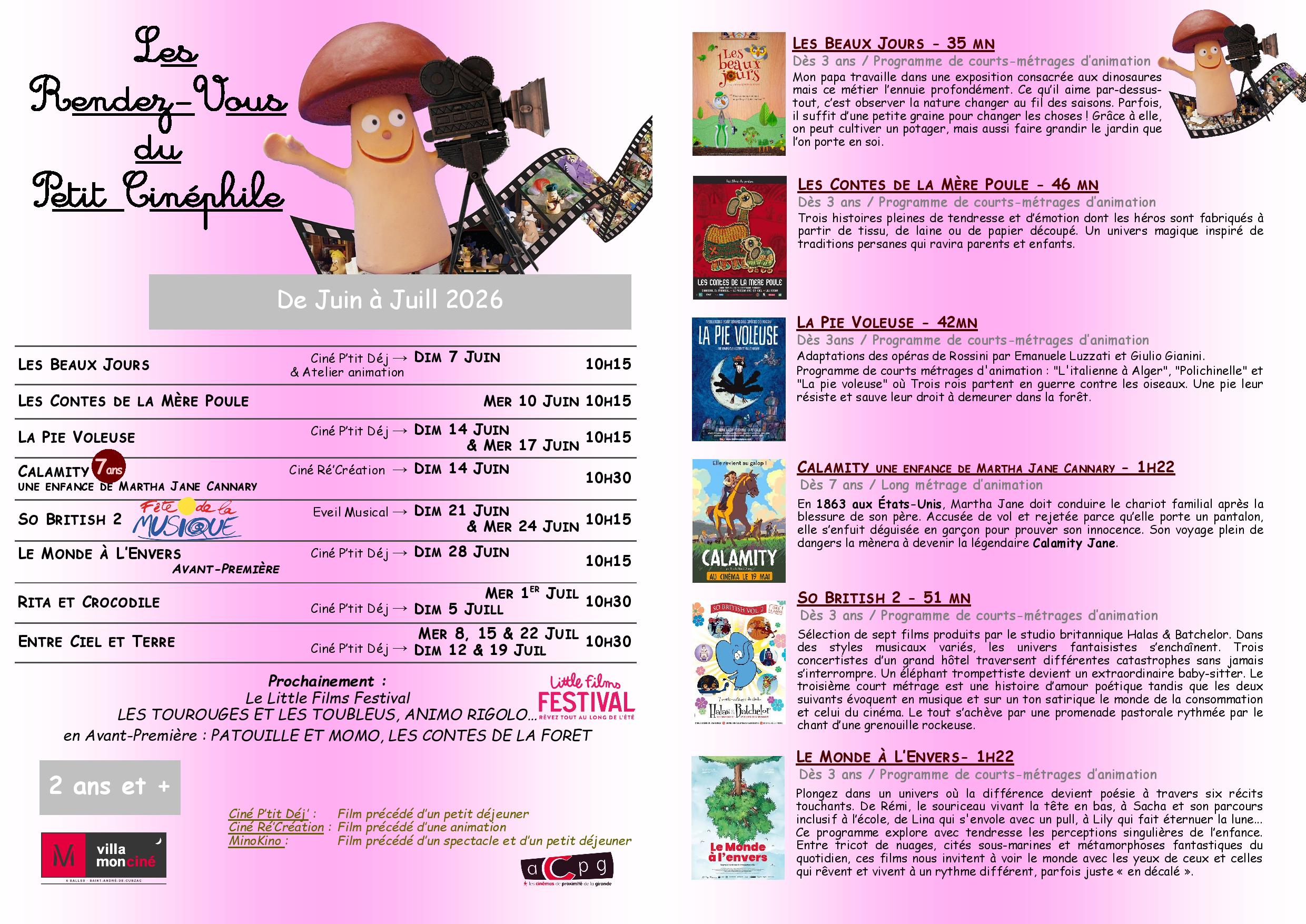 LES RENDEZ-VOUS DU PETIT CINÉPHILE