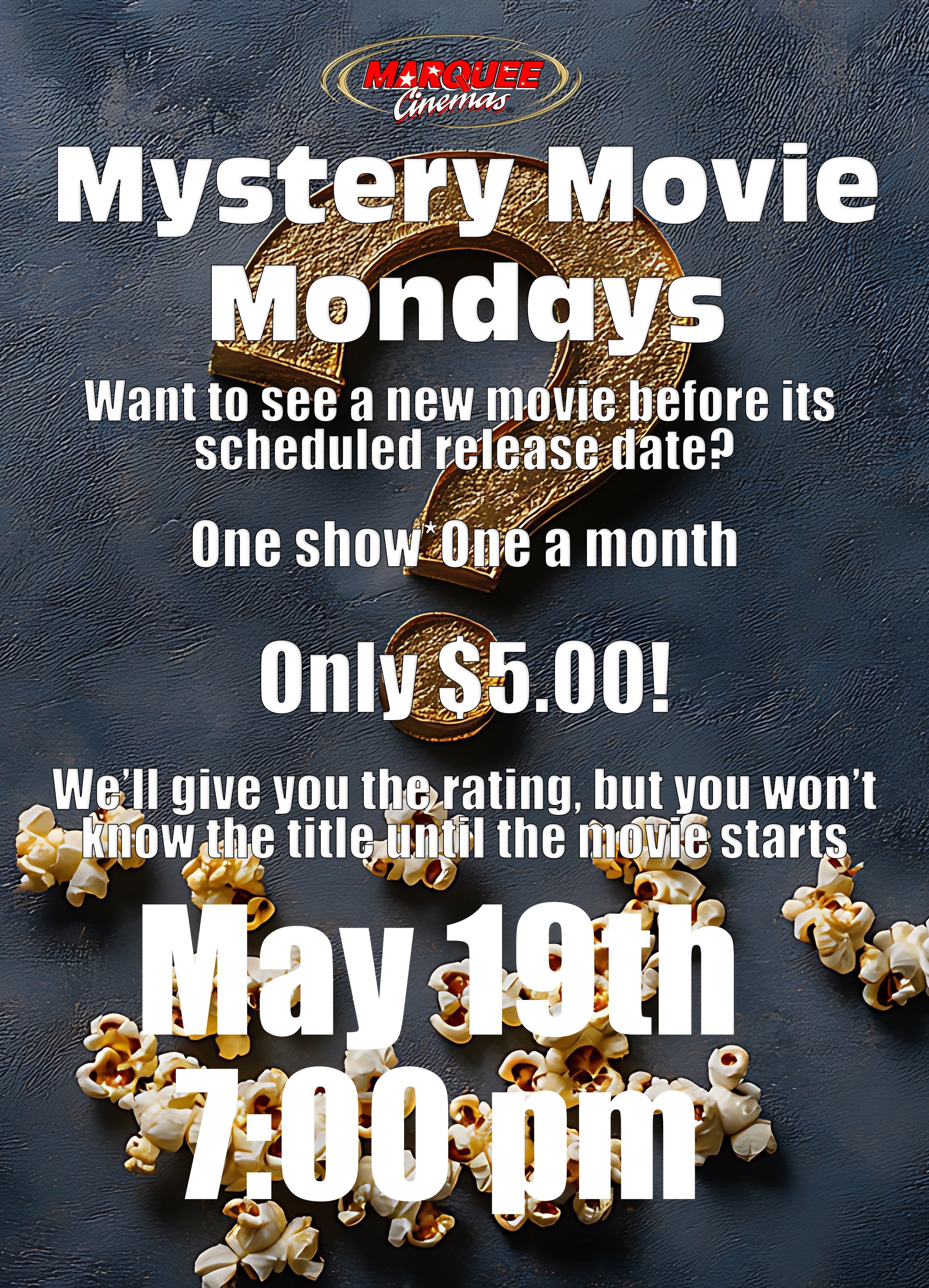 May 19 Mystery Film Event