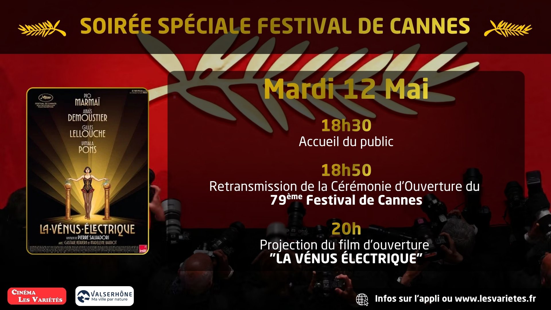 SOIRÉE SPÉCIALE FESTIVAL DE CANNES