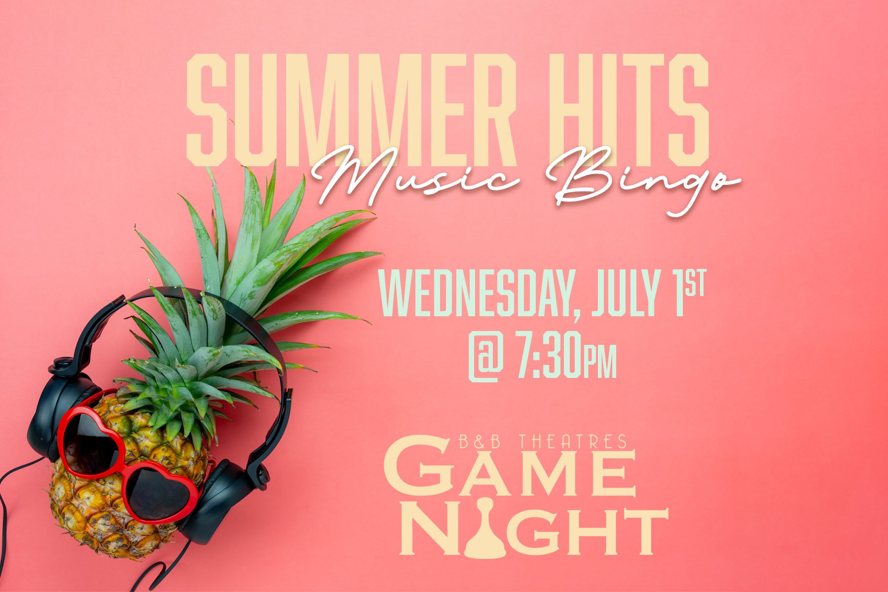 Summer Hits Music Bingo Wednesday