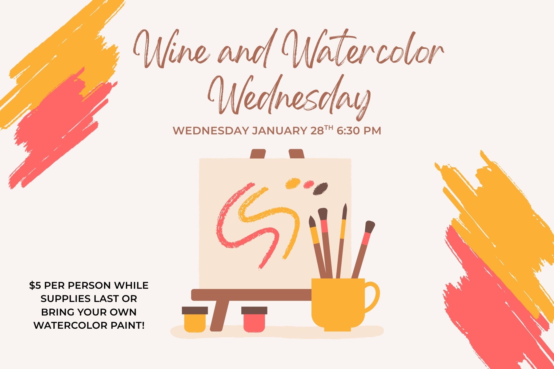Wine & Watercolor Wednesday