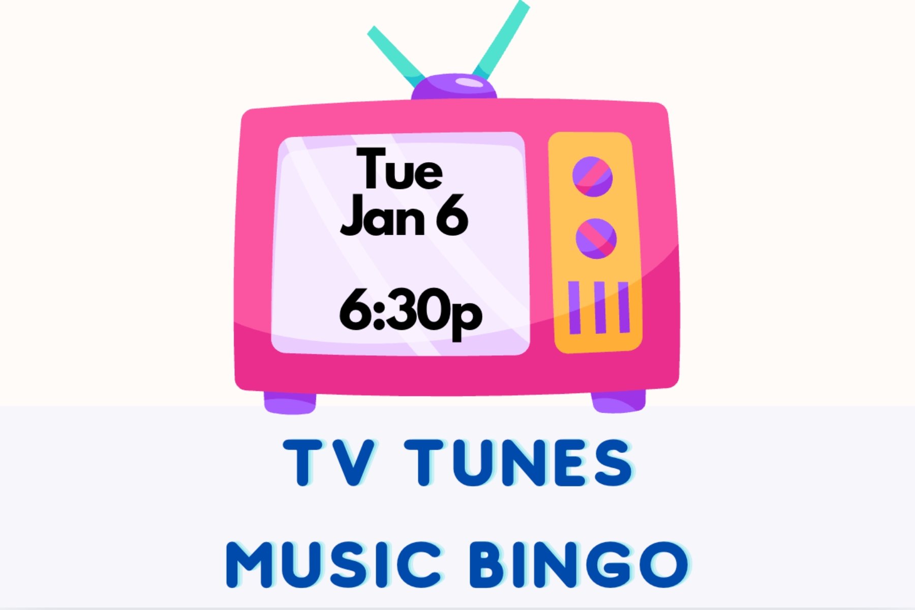 TV Tunes Music Bingo!