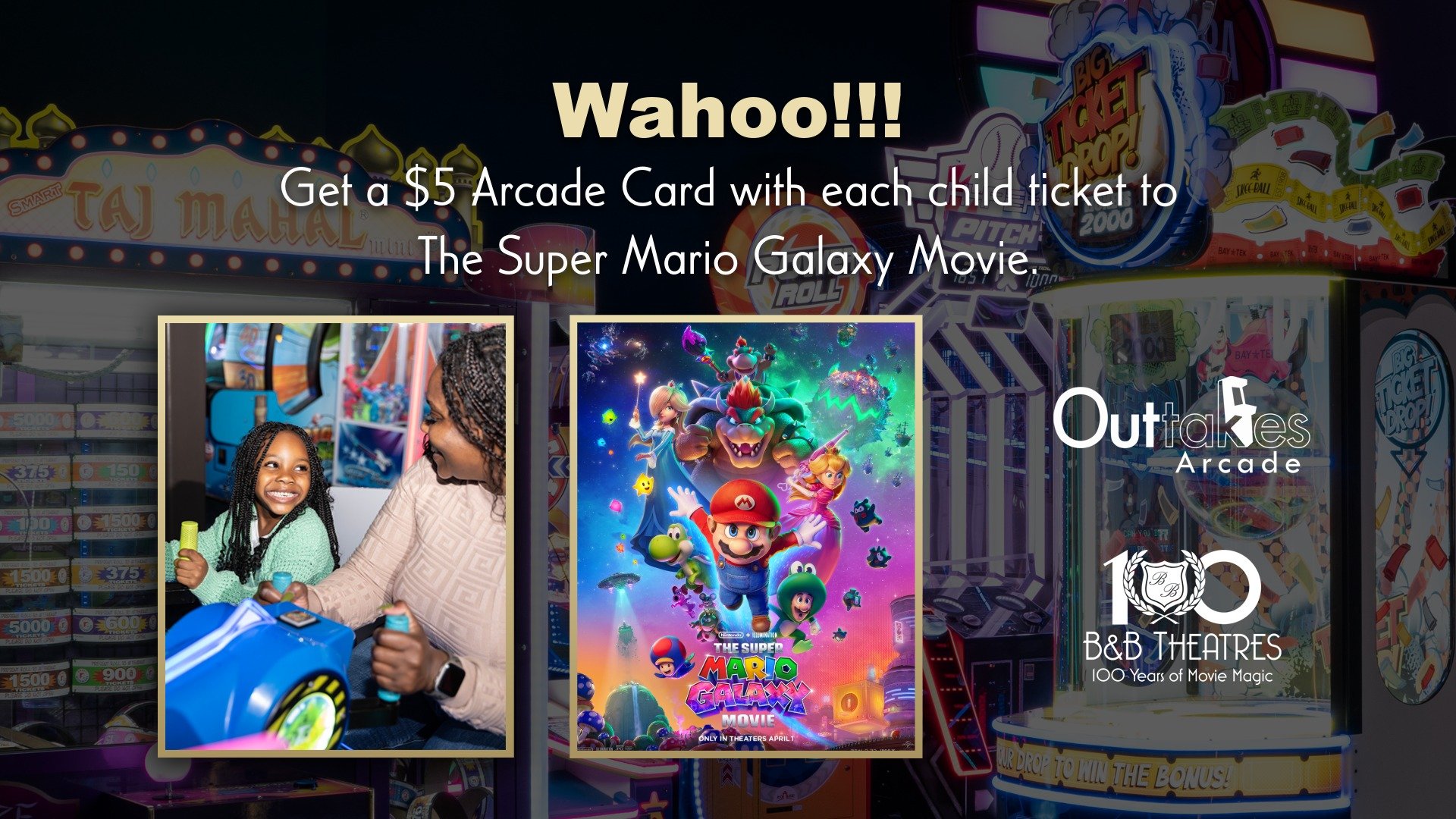 FREE $5 Arcade Card for Kids!