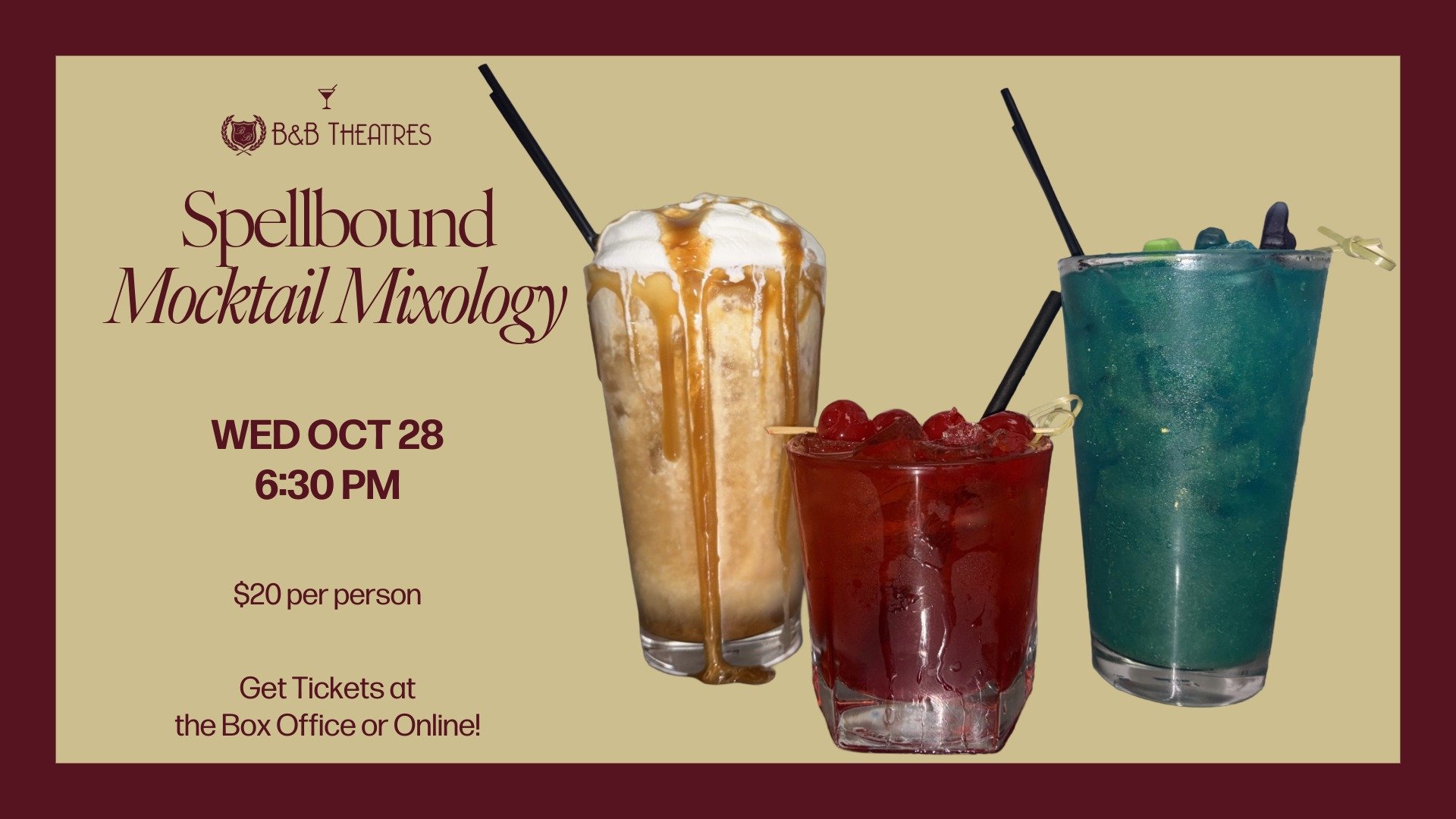 Spellbound Mocktail Mixology Tasting - Ankeny